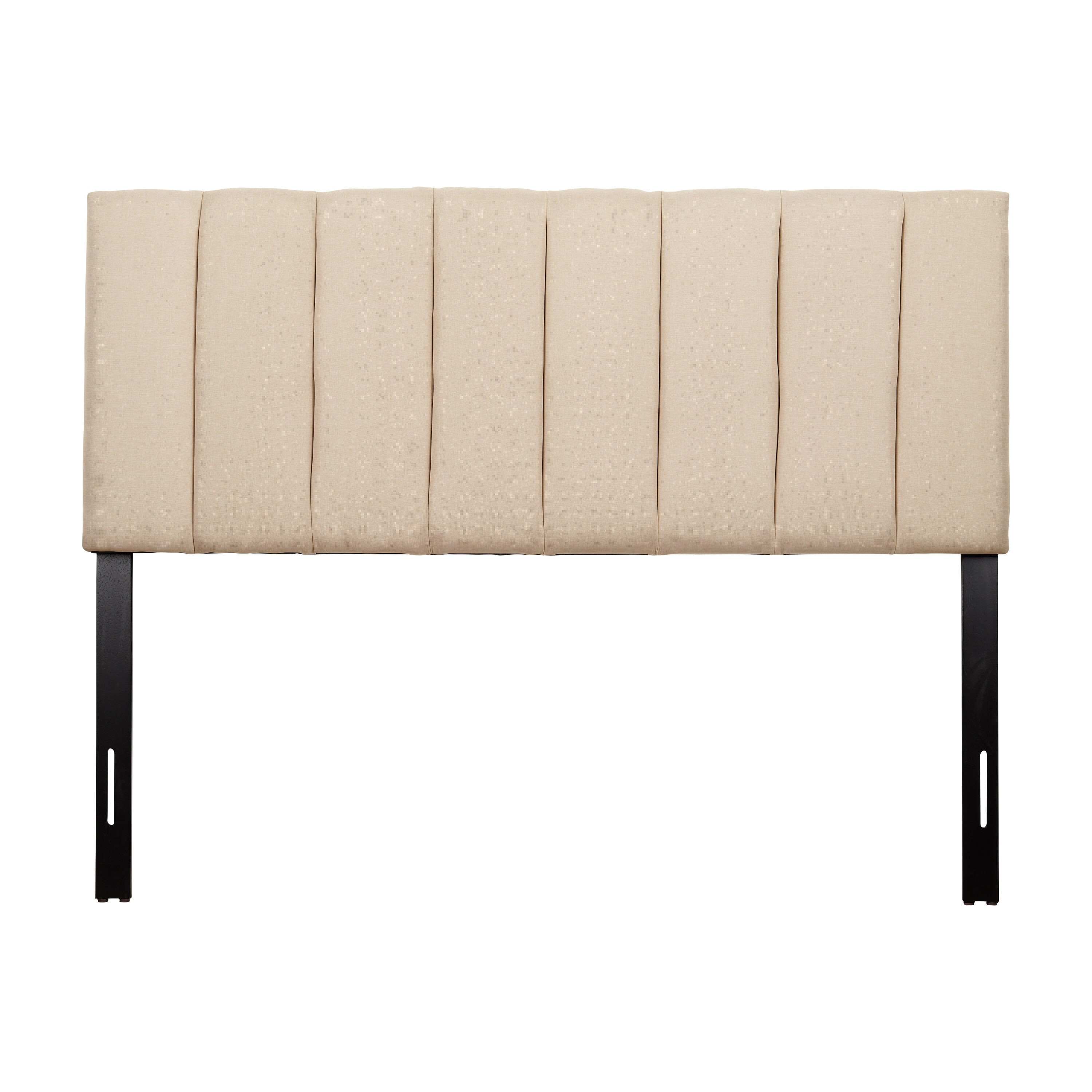 CorLiving BOS-161-Q Helena Cream Queen Polyester Upholstered Headboard