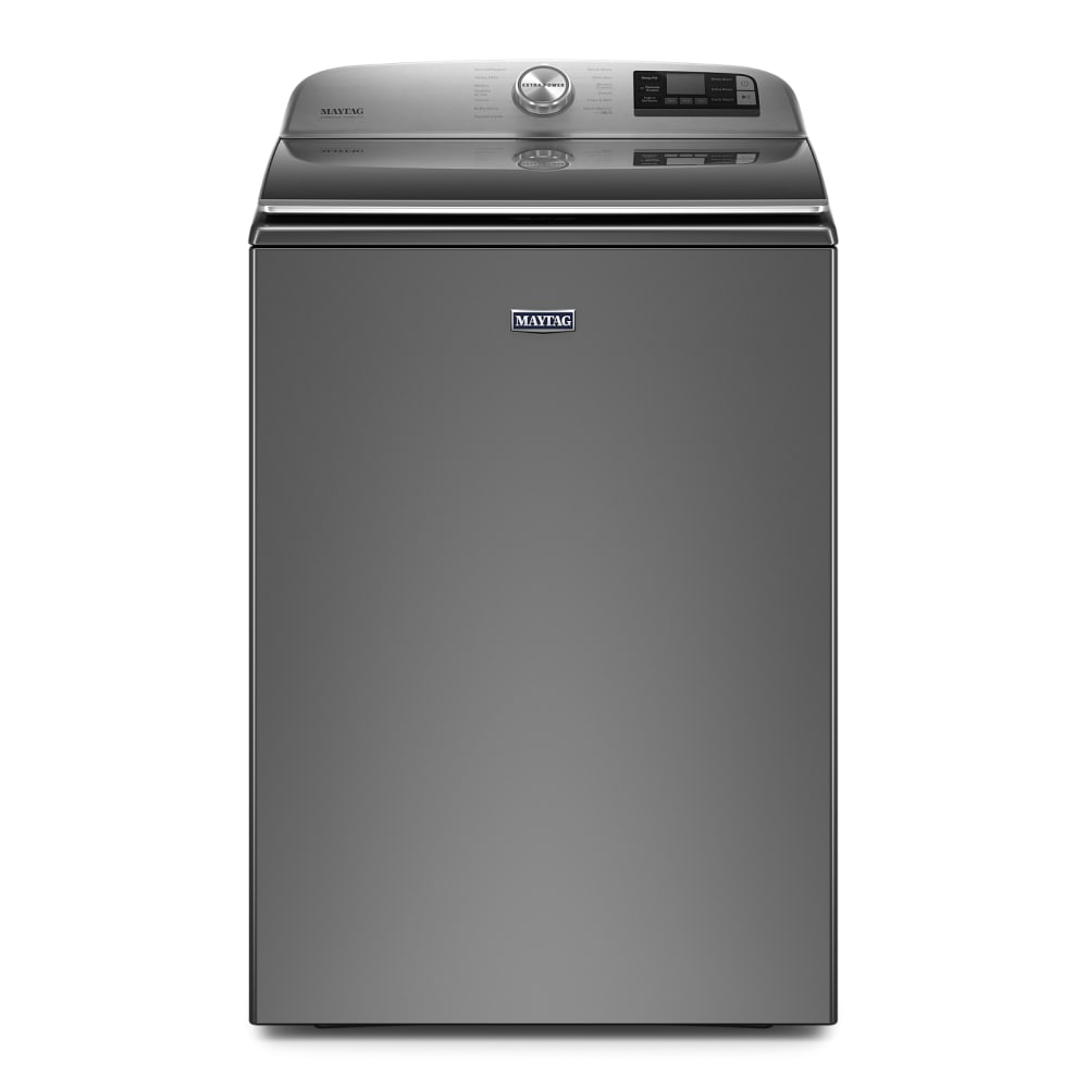 Maytag 5.3-cu ft High Efficiency Impeller Smart Top-Load Washer (Metallic Slate) ENERGY STAR