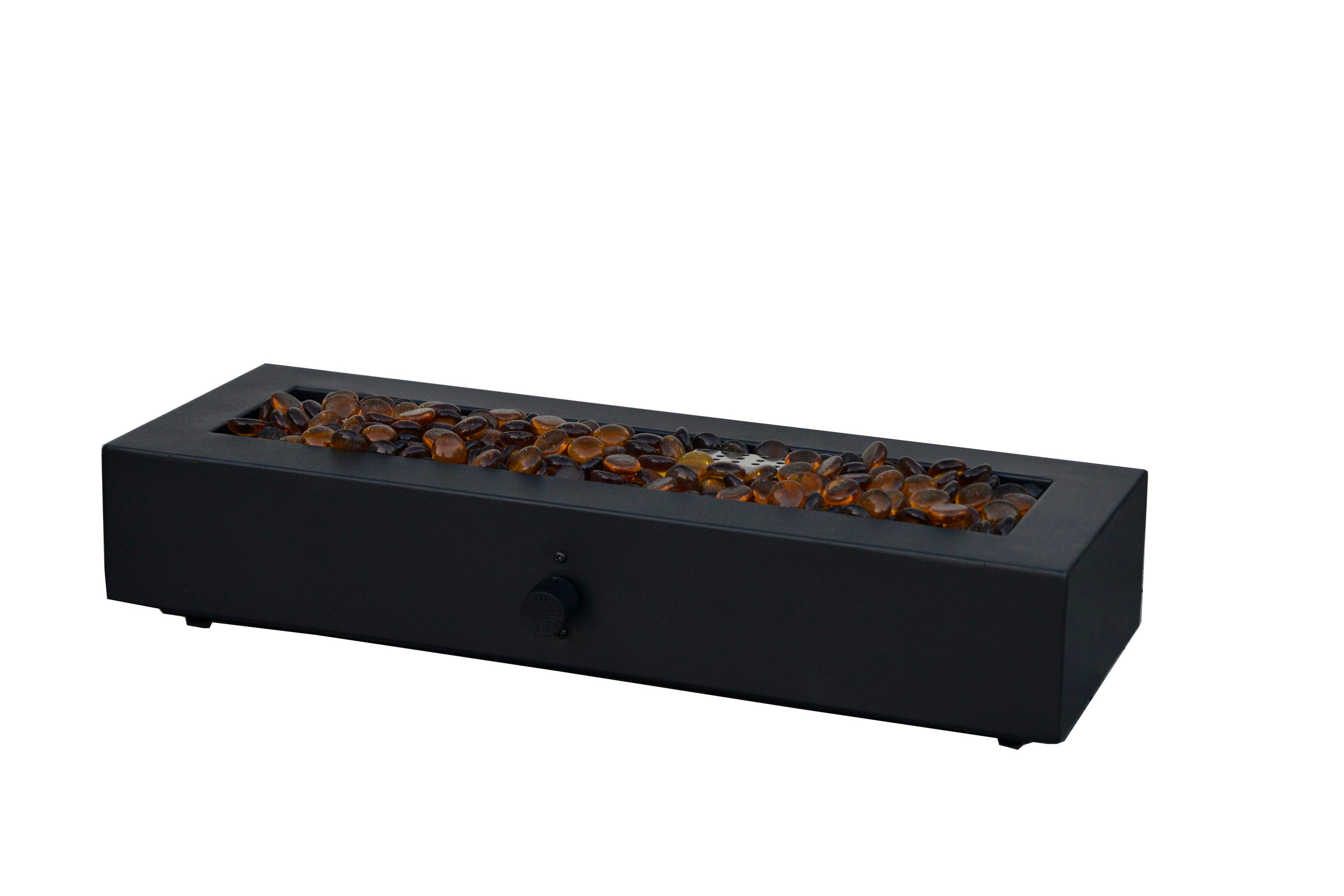 allen + roth 7-in W 40000-BTU Black Portable Tabletop Steel Propane Gas Fire  Pit in the Gas Fire Pits department at