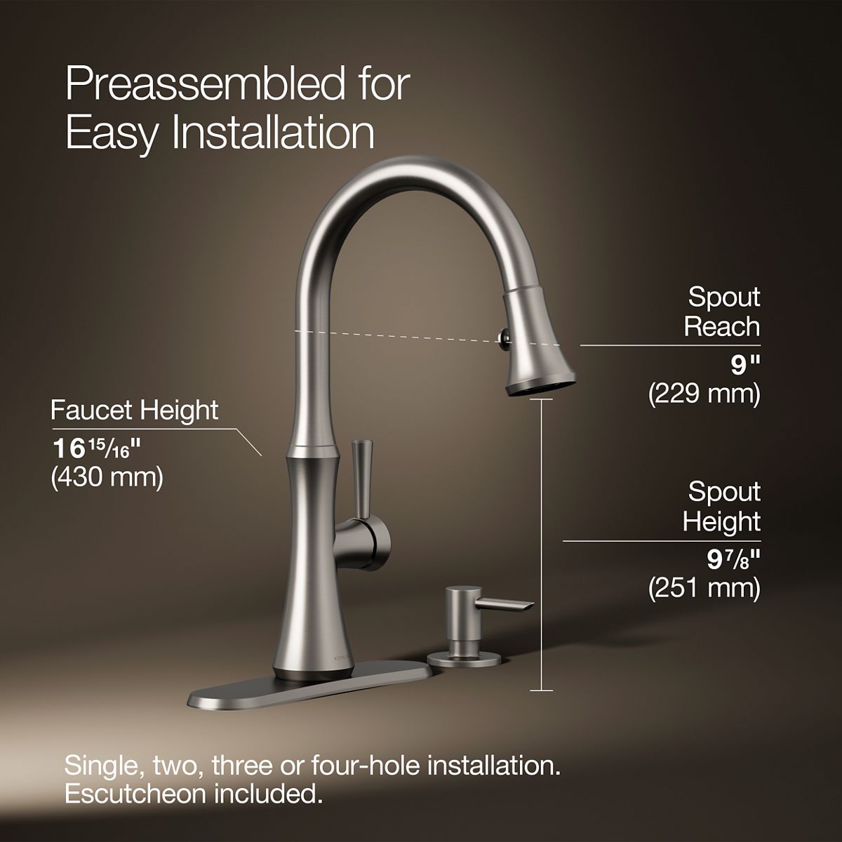 KOHLER K-R28706-SD-VS Kitchen-Faucets - View #3