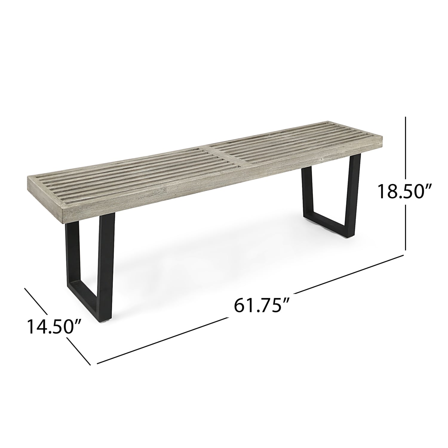 Streamdale Furniture 63351.00LGRYMP1 bench - View #6