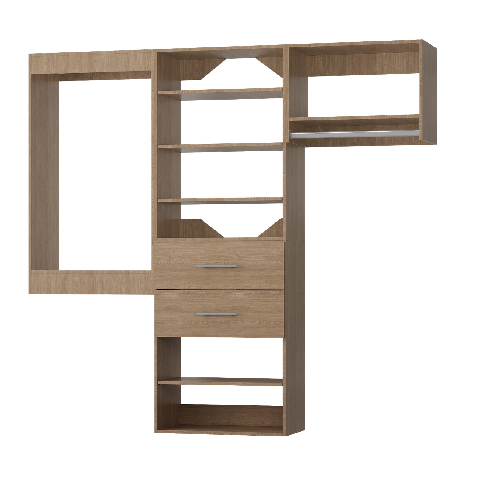 LOVMOR LO-MODEL17-23-ZJL Wood-Closet-Shelves - View #11