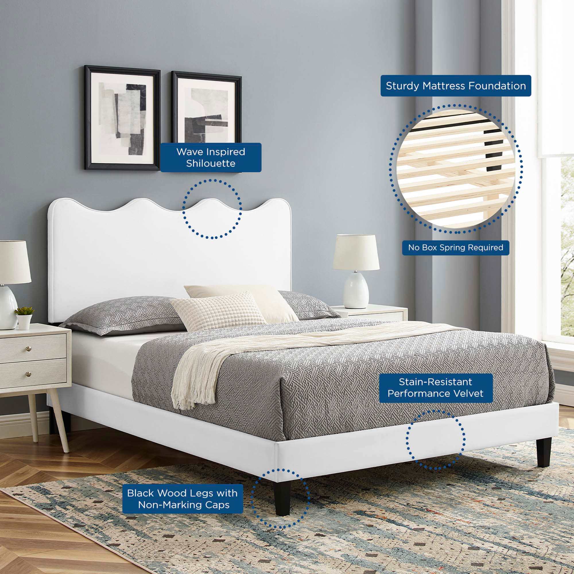 Modway MOD-6732-WHI beds - View #5