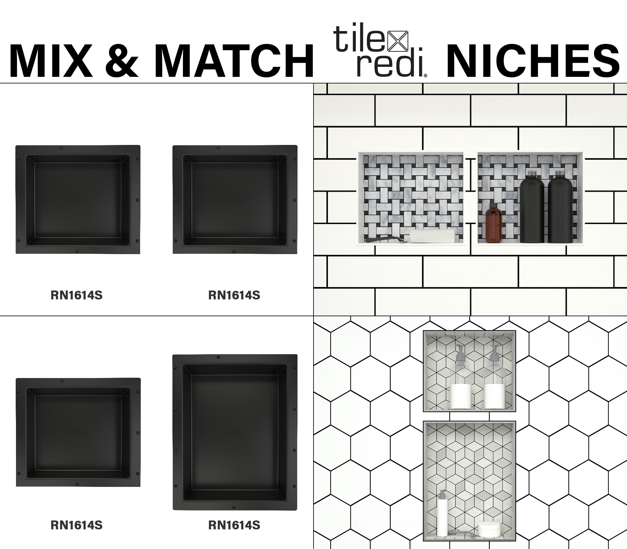 Tile Redi RN1614S-BI Shower-Accessories - View #5
