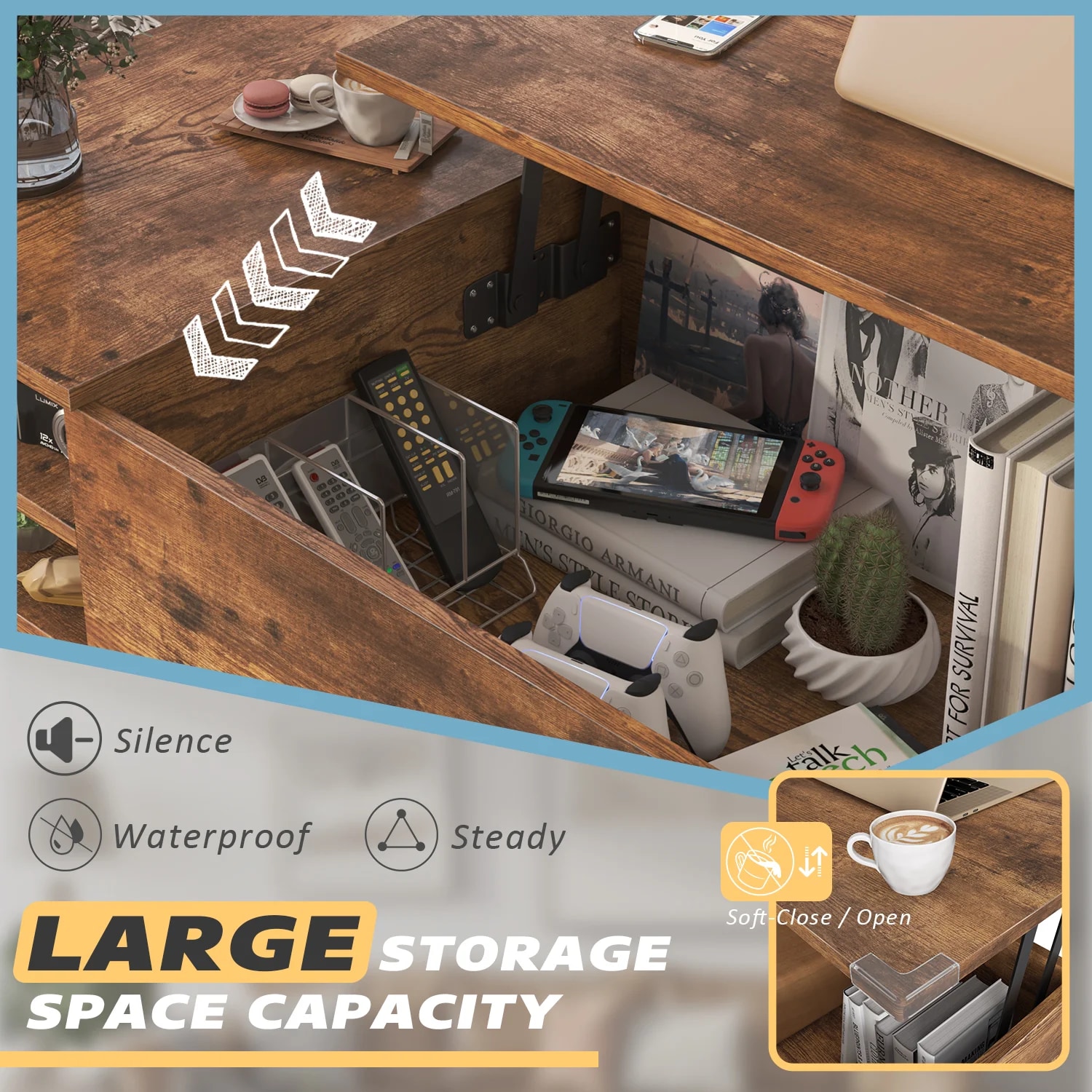 Vineego LS-CT12LT13FW Coffee-Tables - View #5