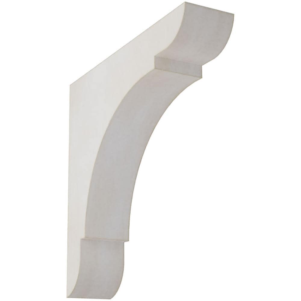 Ekena Millwork BKTWD01X08X08OLWH Medium 1-3/4-in x 8-in x 8-in Rubberwood White Wood Standard Bracket