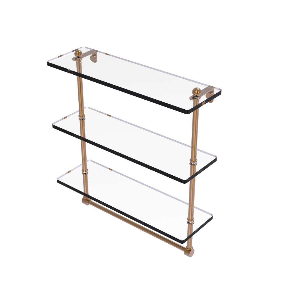 Allied Brass PR-5/16TB-BBR Prestige Regal Brushed Bronze 3 -Tier Wall mount Bathroom Shelf ( 16-in x 18-in x 5-in )