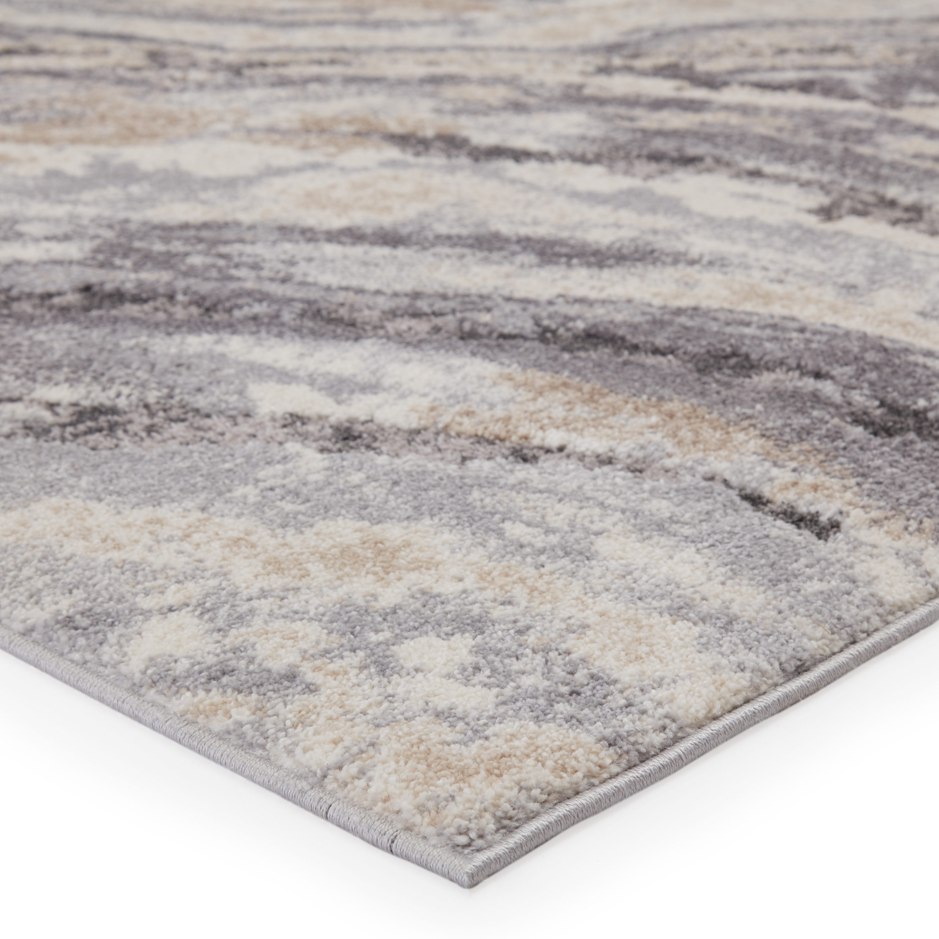 Origin 21 5 X 7 (ft) Shag Gray Indoor Abstract Area Rug in the