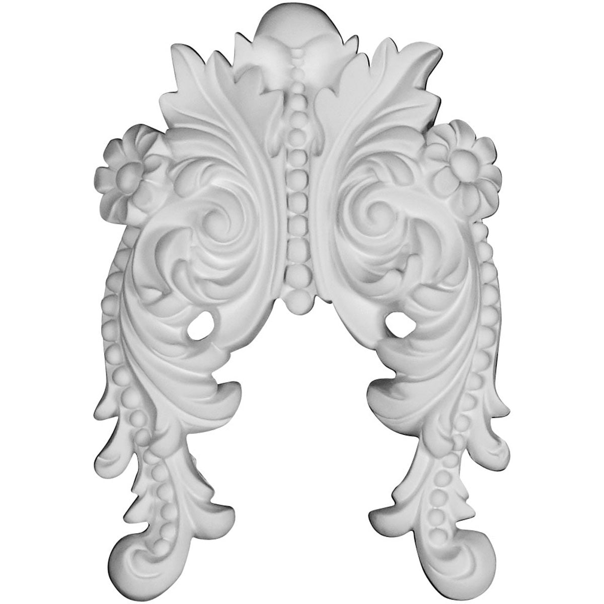 Ekena Millwork ONL06X08X01BE Beaded 6-in W x 8.5-in H Primed Applique