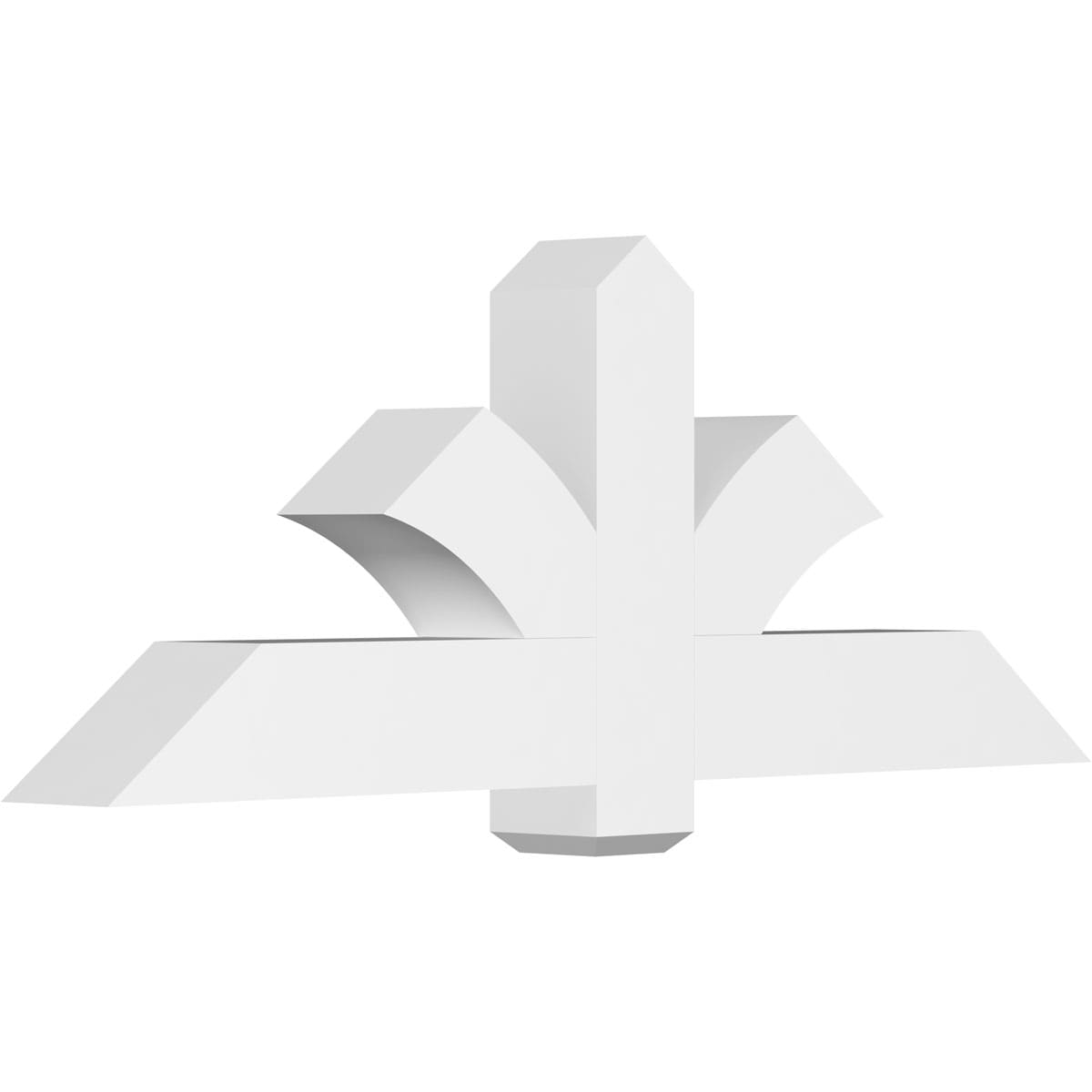 Ekena Millwork GBP060X23X0606RED00 Redmond White PVC Gable bracket