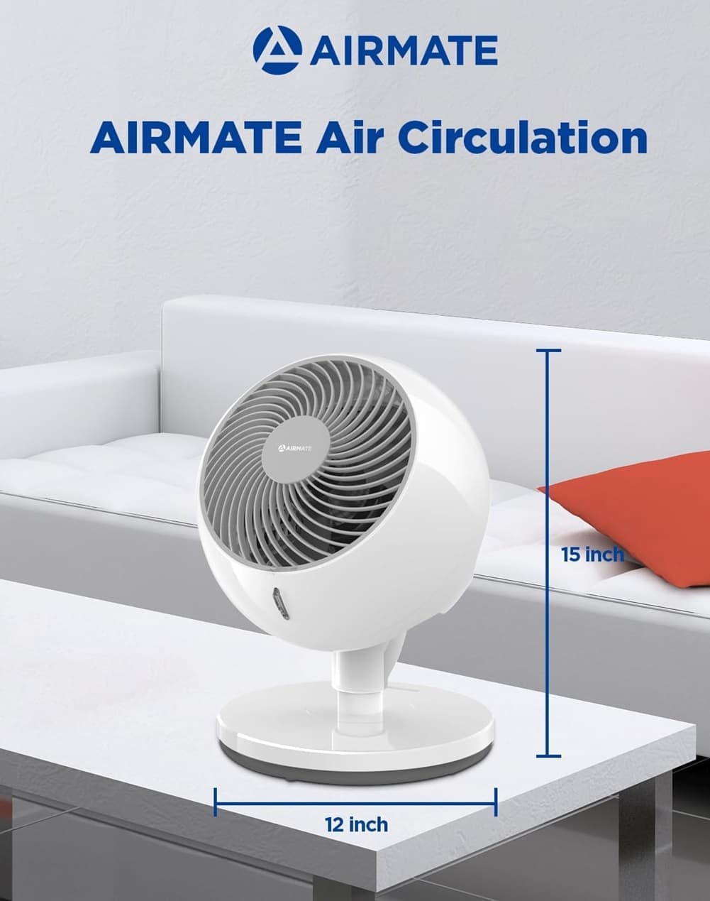 AIRMATE F-1 AIRMATE FAN WHT m090300 - View #3