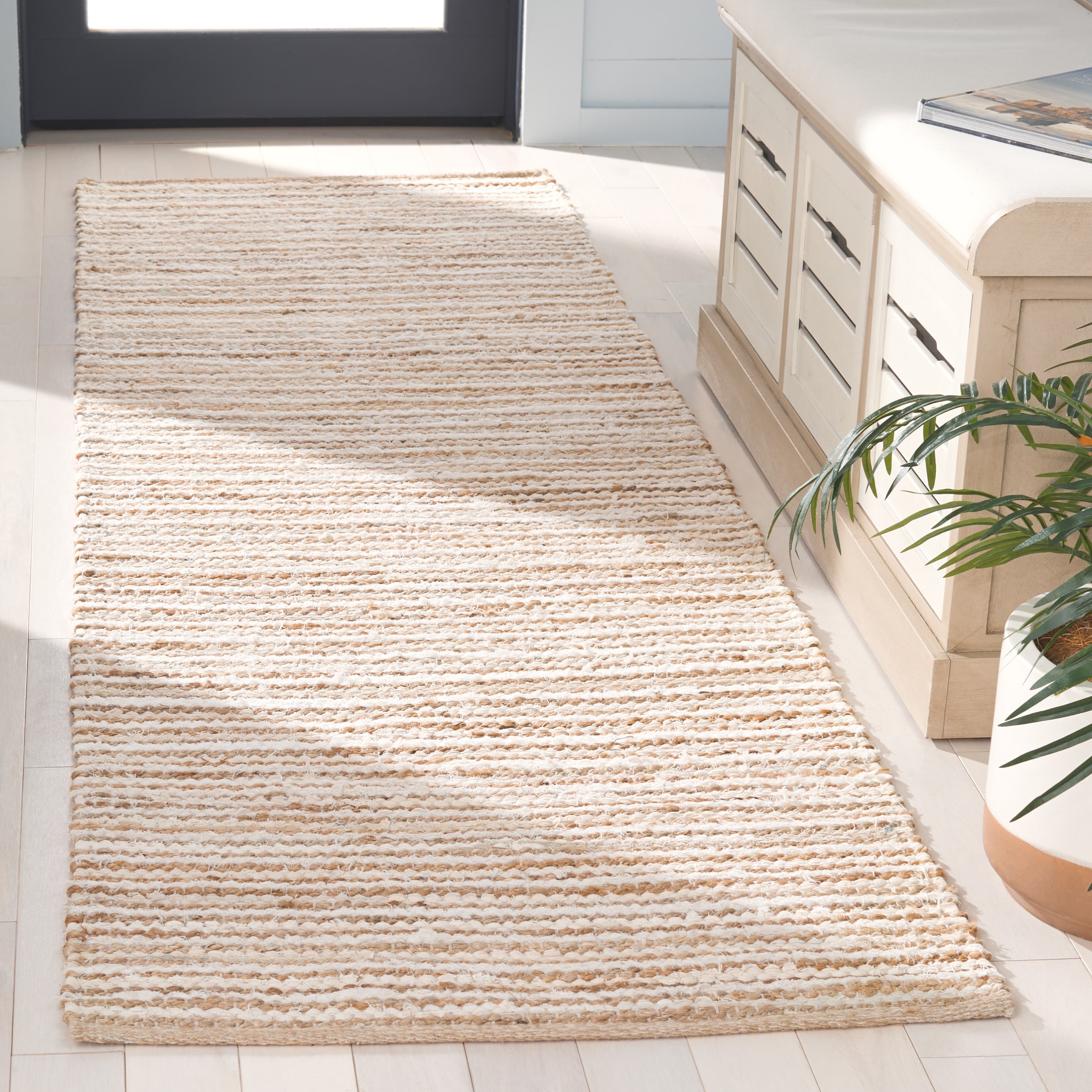  Cape Cod 151 Natural/Ivory Contemporary 2ft-3in x 8ft Runner Rug