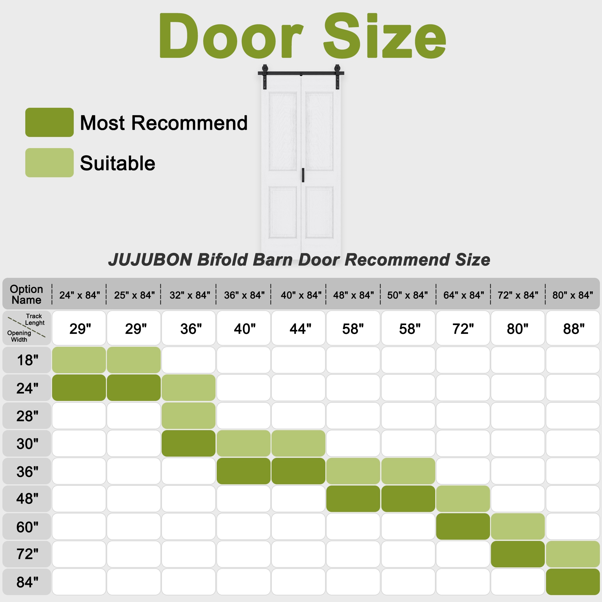 AINLARRY ZDGC-BD-KX4L-24 Barn-Doors - View #5