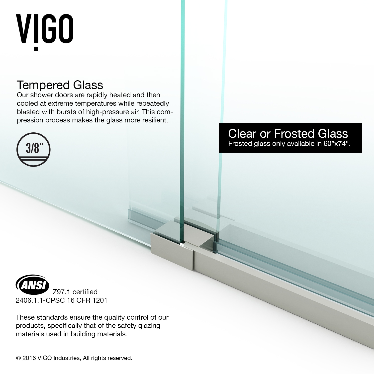 VIGO VG6041STCL6066 Bathtub-Doors - View #8