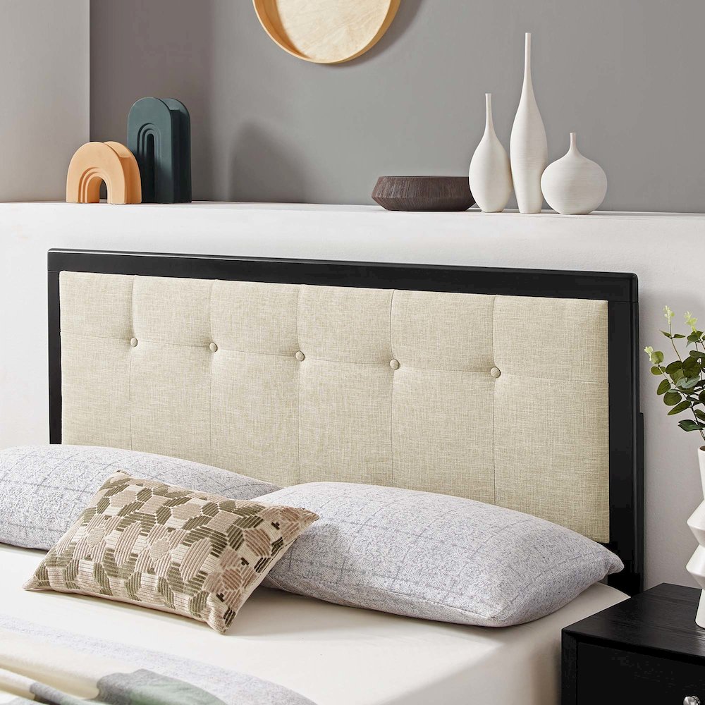 Modway MOD-6226-BLK-BEI Upholstered-Headboards - View #5