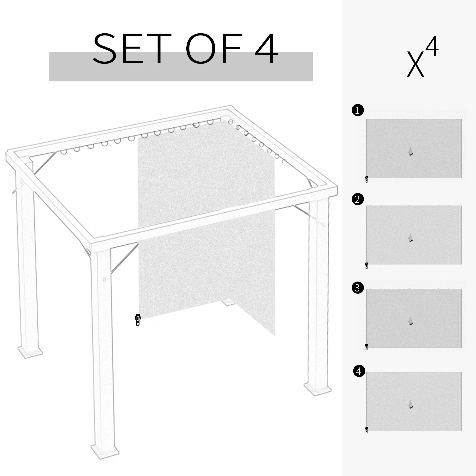 Siavonce XH74265 Gazebo-Parts-Accessories - View #4