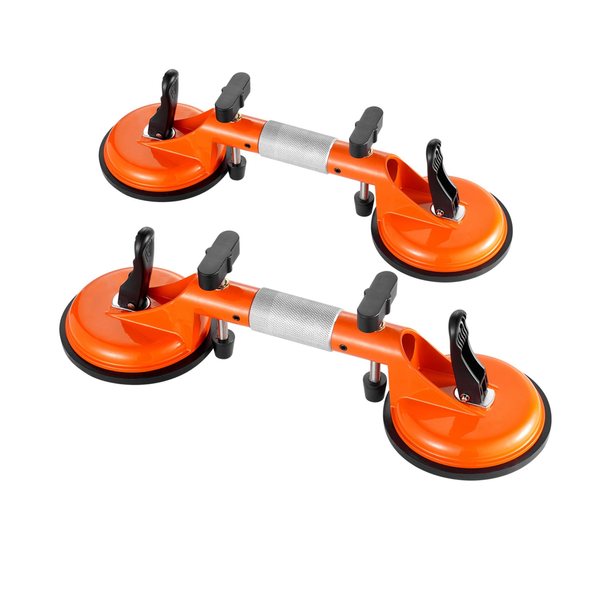 Numhew 5in Vacuum Suction Cup 2-Pack 180 Degree Adjustable Aluminum Finish Seam Setter