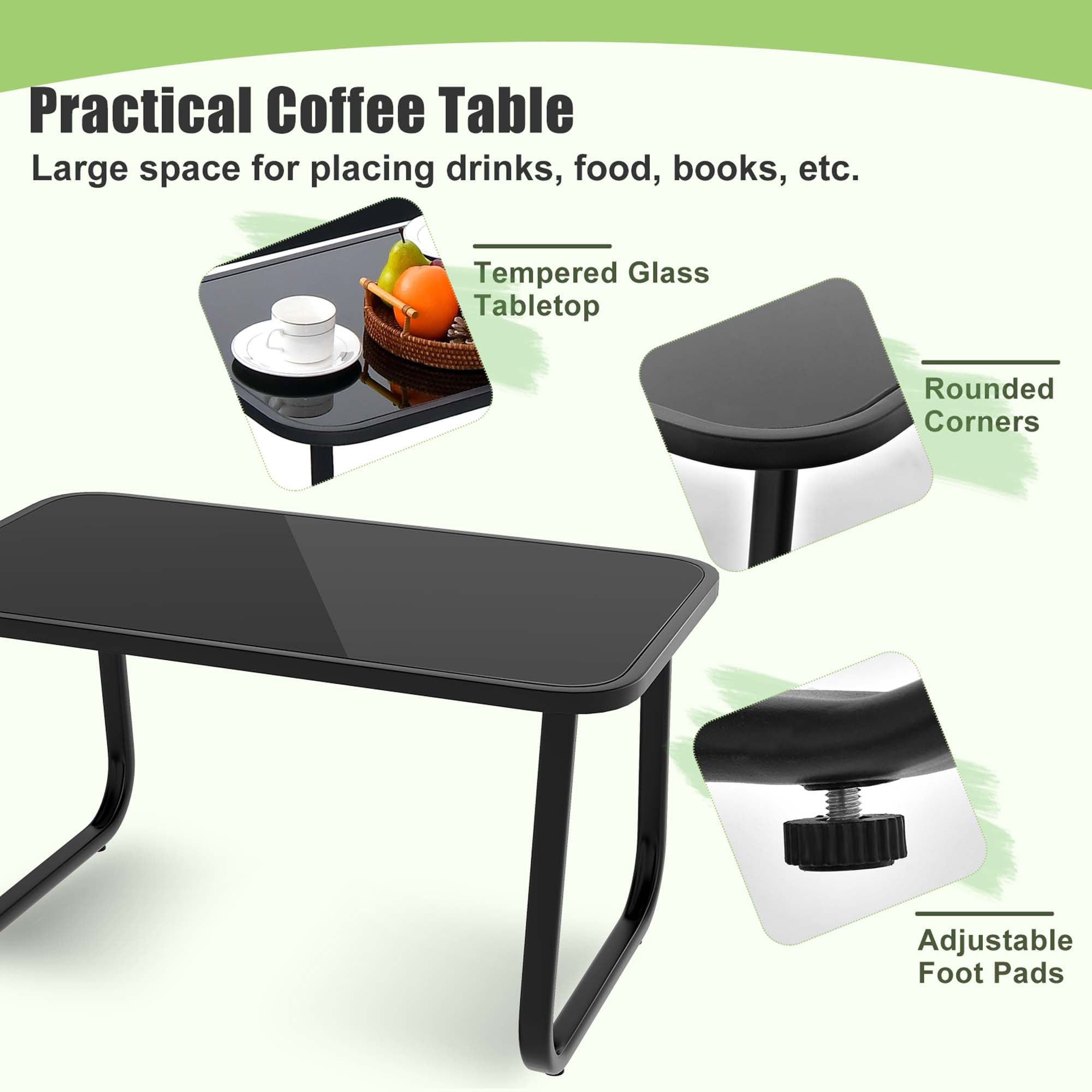 Costway HCST00703 Patio-Conversation-Sets - View #6