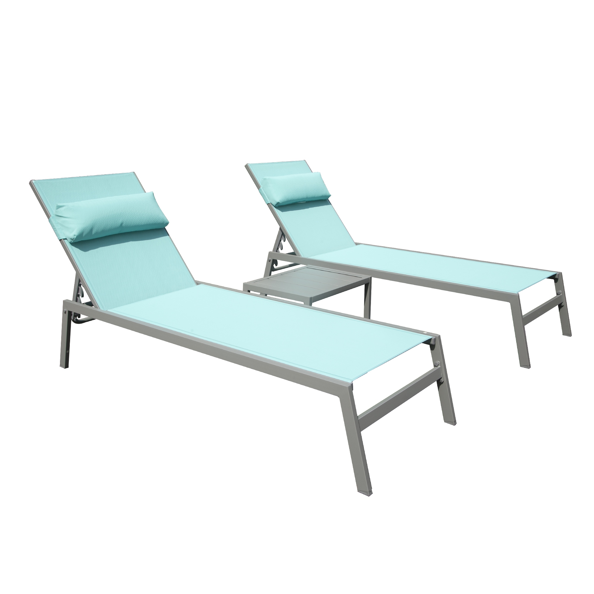 Runesay XIPCS20 3 -Piece Patio Conversation Set with Blue