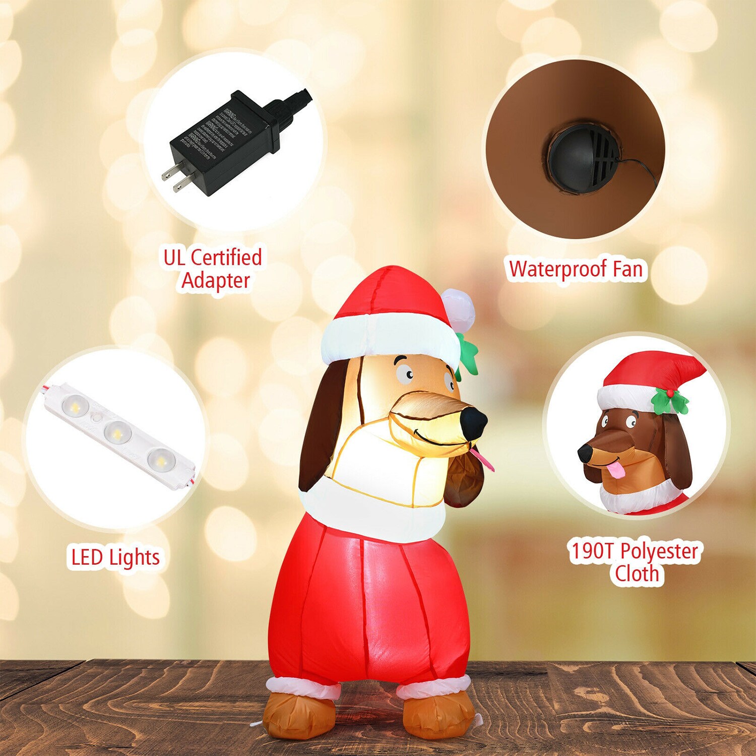 WELLFOR HYZ22881US Christmas-Inflatables - View #5