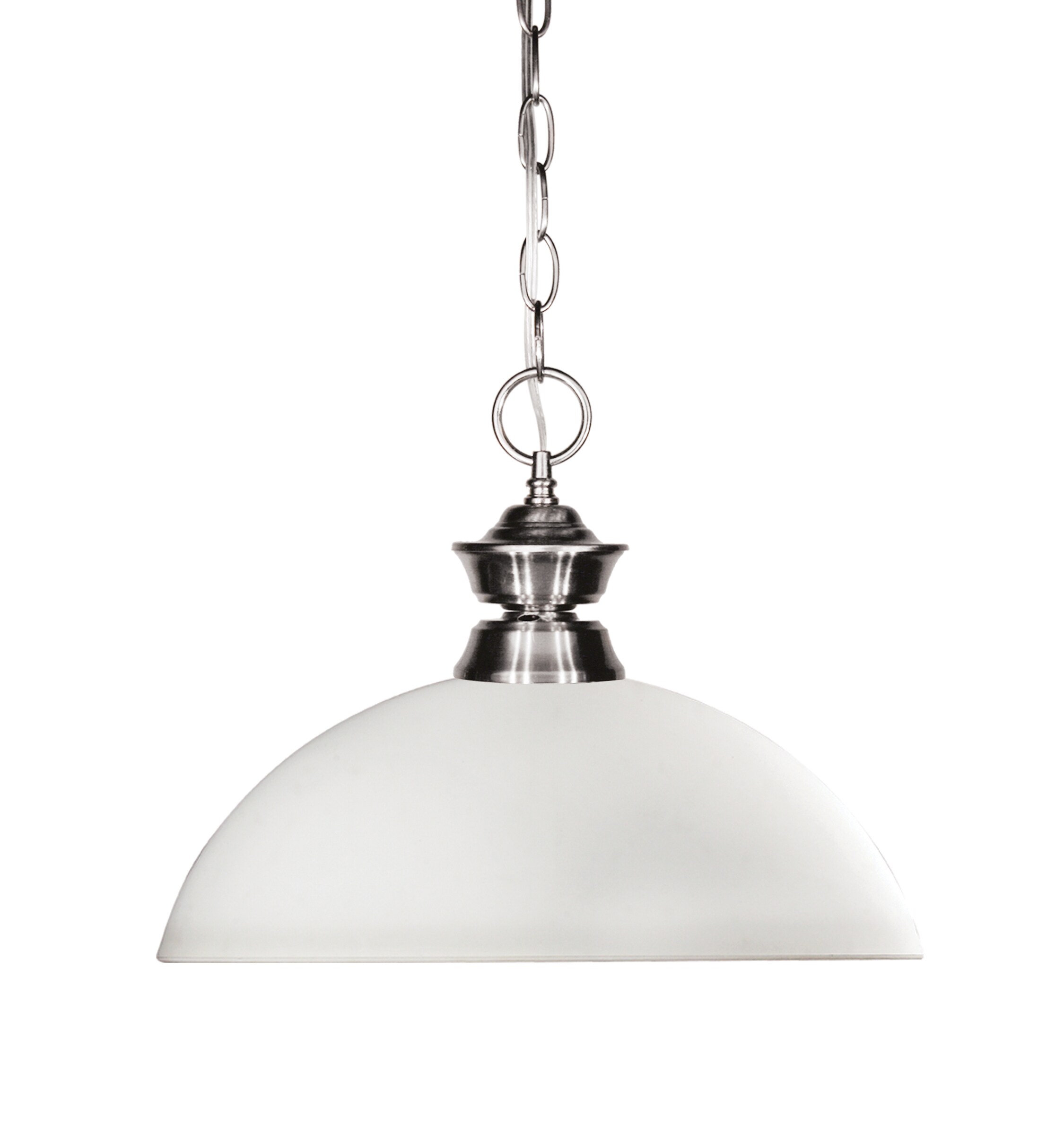 Z-Lite 100701BN-DMO14 Shark Brushed Nickel Incandescent Medium base (E-26) Pool Table Lighting