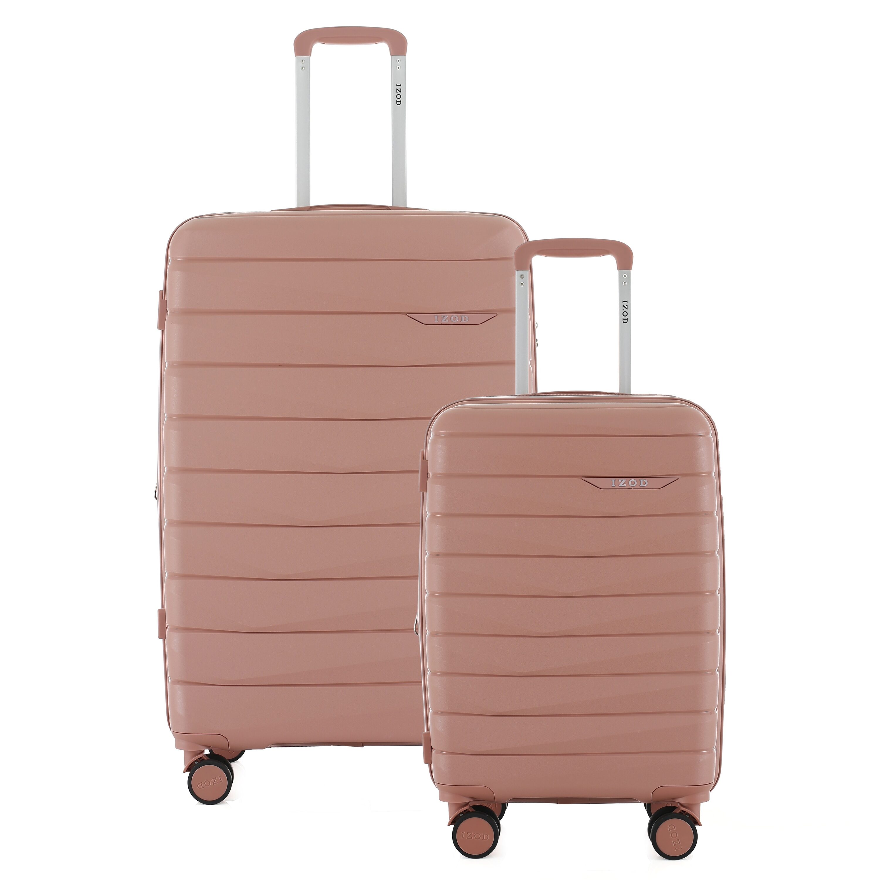 IZOD Zane 28 Inch Lightweight Expandable ABS Luggage Set with Dual