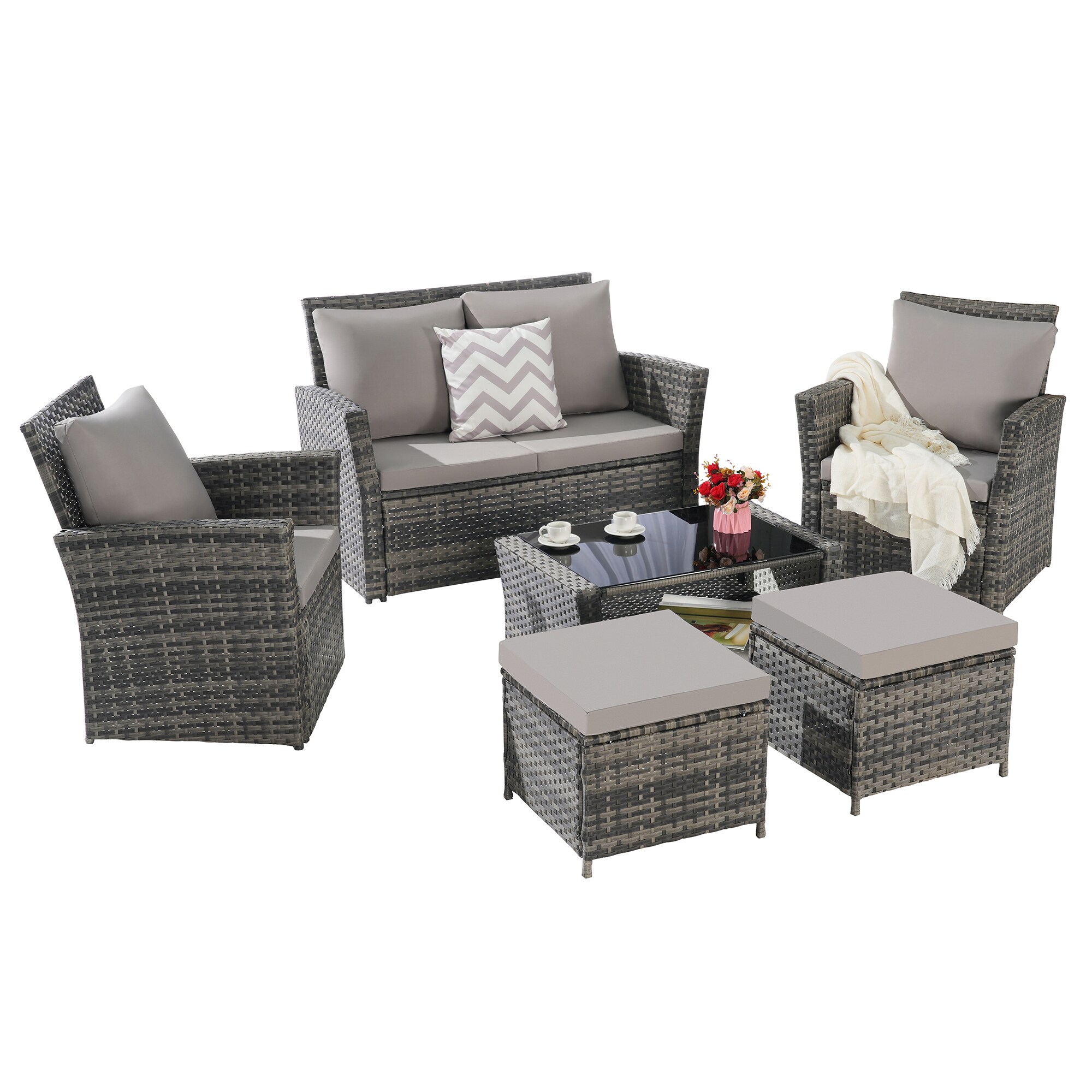 SINOFURN SYB670038LG Patio-Conversation-Sets - View #7