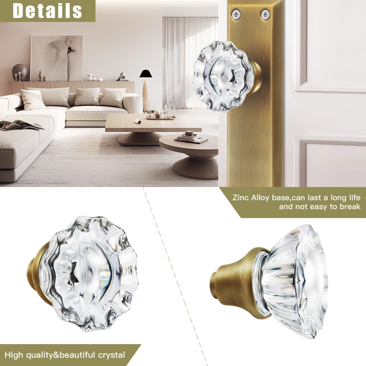 Angel Sar L2ZQYA715HDK05 Door-Knobs - View #2