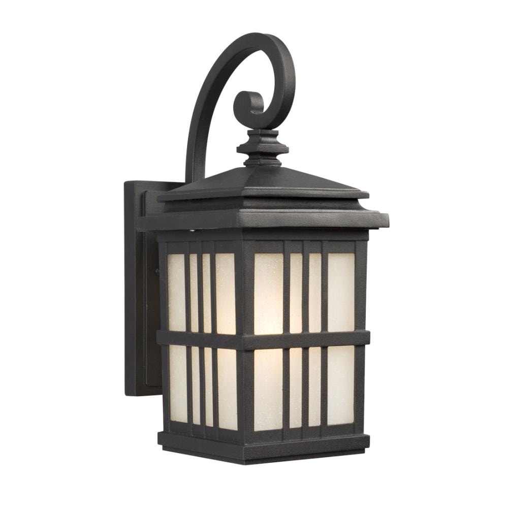 Galaxy Lighting 320440BK 1 -Light 14.5-in H Black Hardwired Outdoor Wall Light