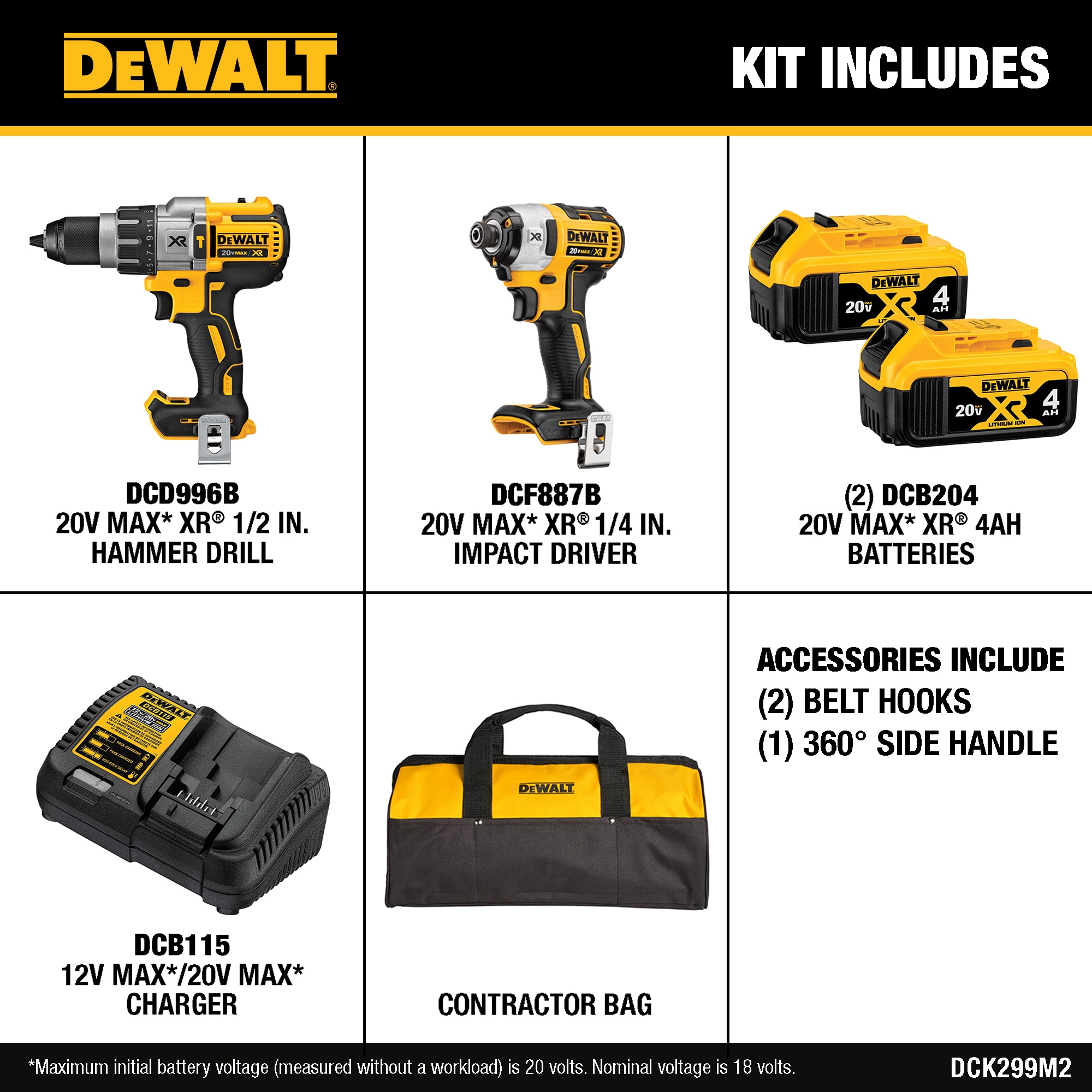 DEWALT DCK299M2 Combo-Kits - View #2