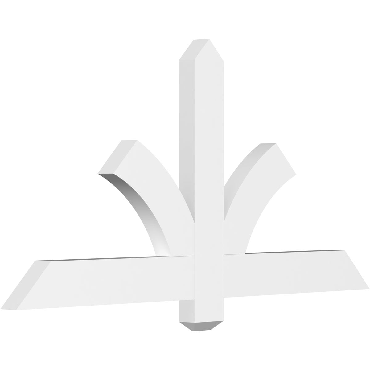 Ekena Millwork GBP048X24X0204RED00 Redmond White PVC Gable bracket