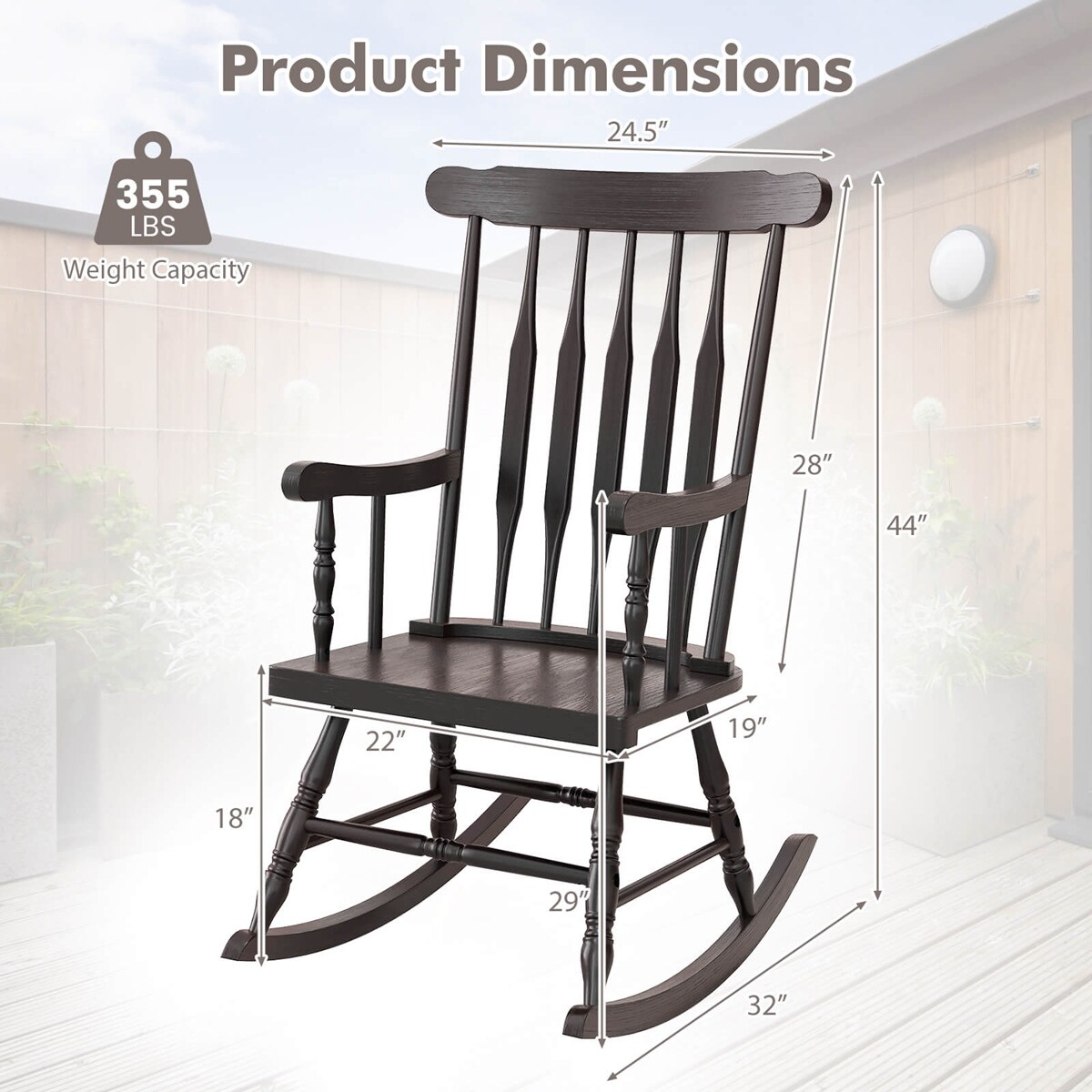 Costway CSHY000888 Patio-Chairs - View #3