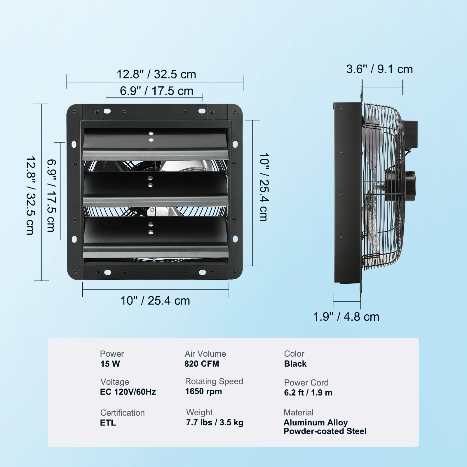VEVOR SCBYCSPQSDJE00300V1 Door-Frame-Fans - View #7