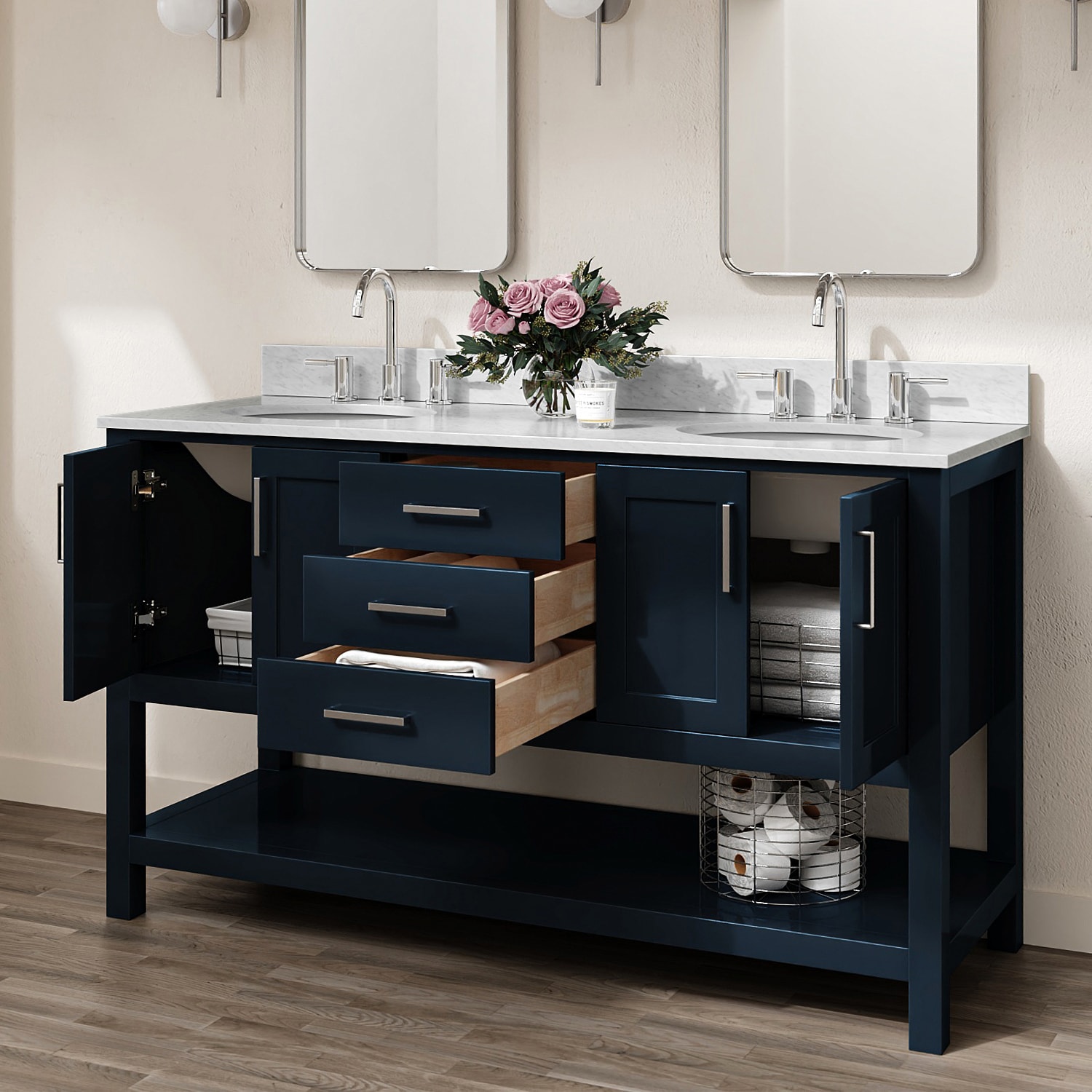 ARIEL S061DCW2OVOMNB Bath-Vanity-Combo - View #2
