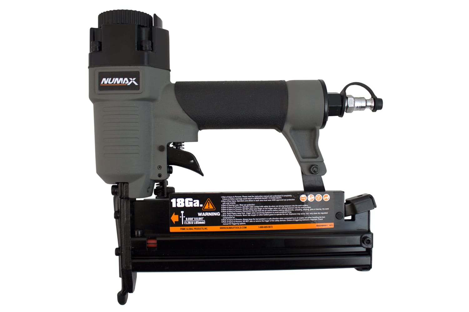 NuMax S2-118G2 Pneumatic 2-in-1 18-Gauge 2 Brad Nailer / Stapler 