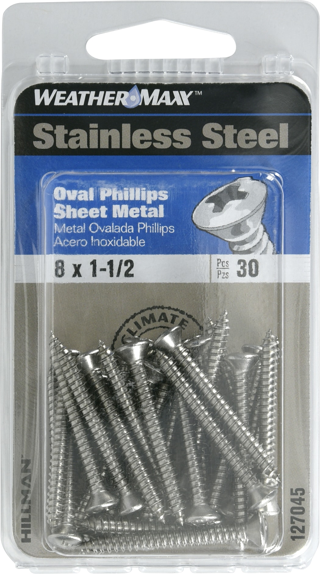 Hillman #8 x 1-1/2-in Phillips-Drive Sheet Metal Screws (30-Count) in ...