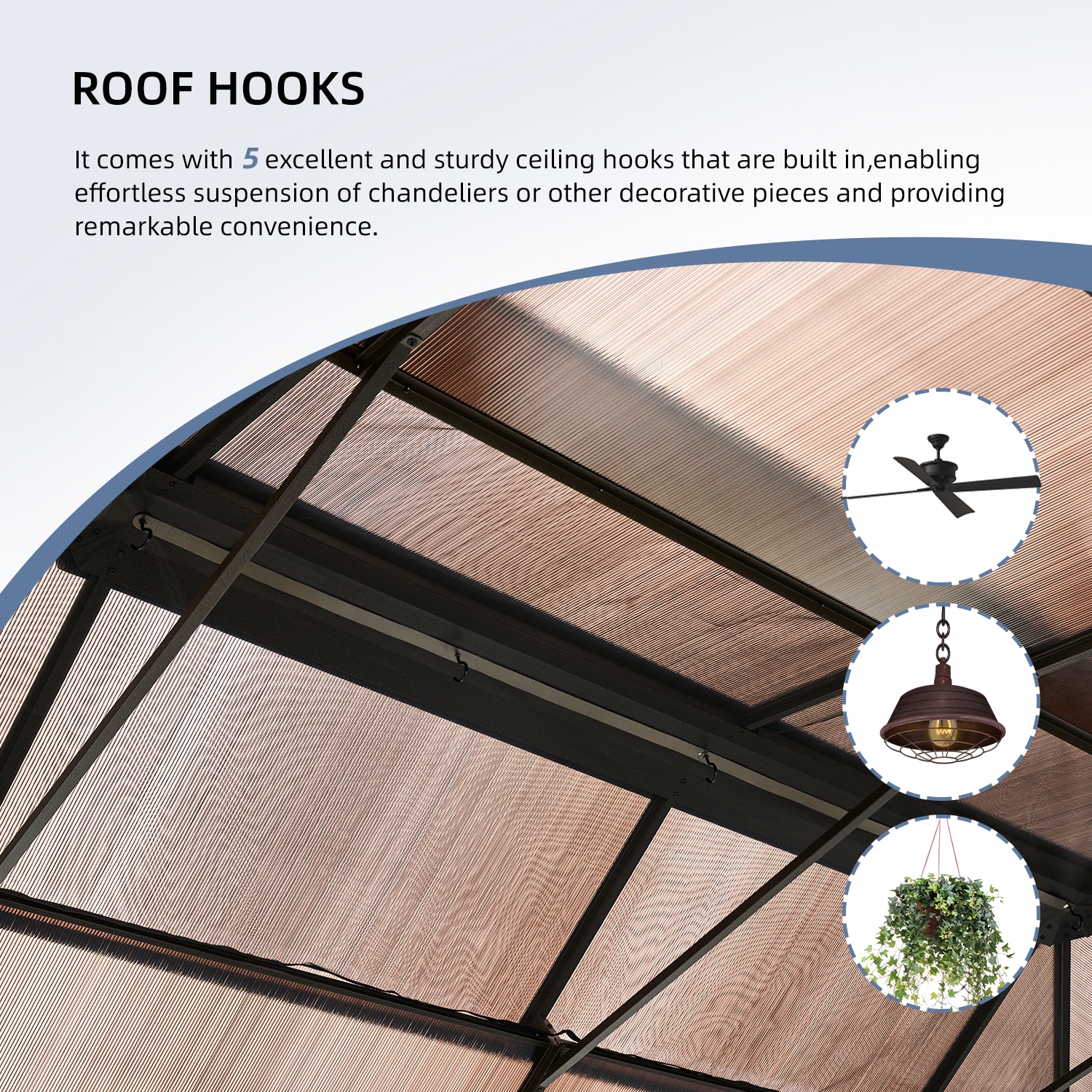 Bapipro BPGB11B44 Wood-Resin-Gazebos - View #3