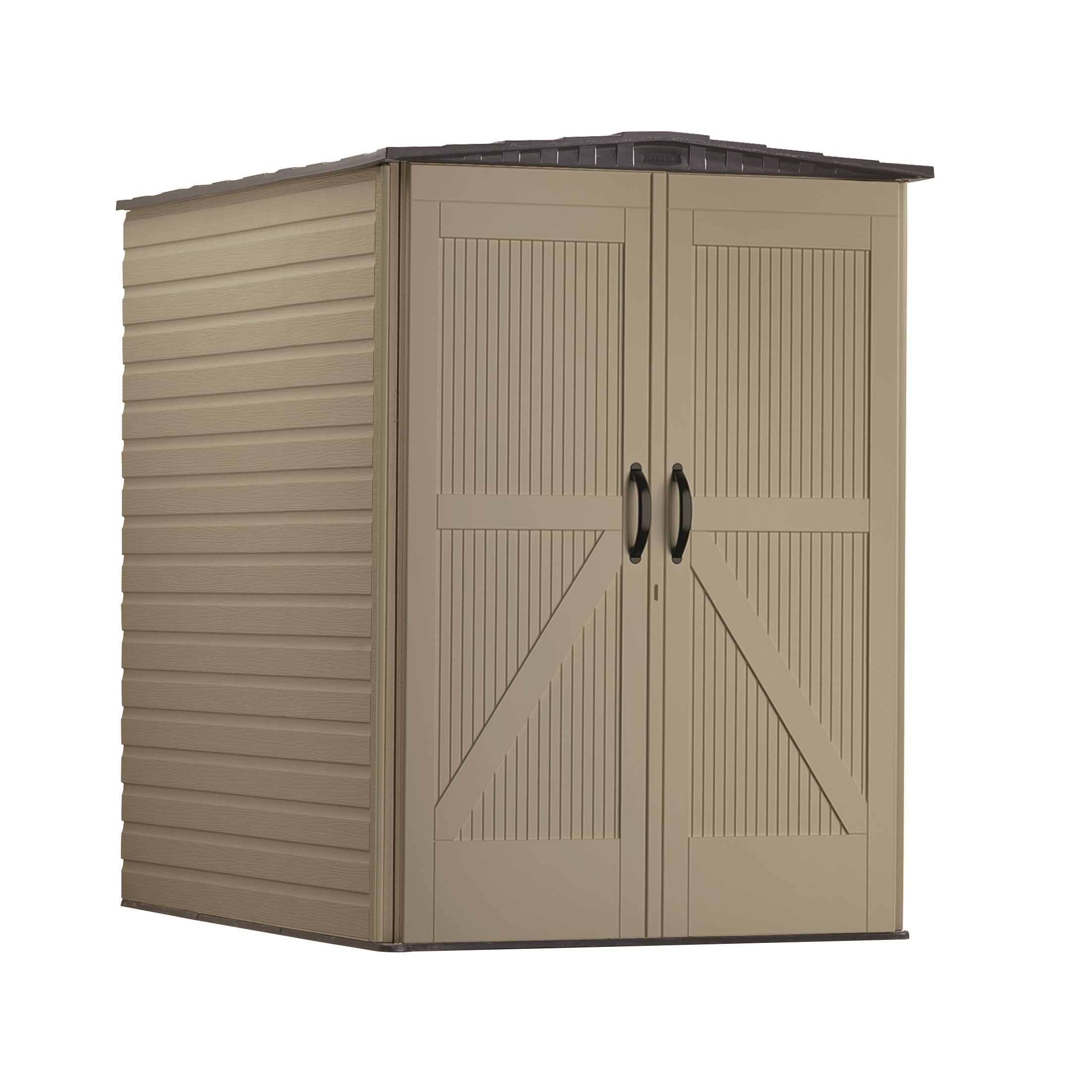 Rubbermaid Large 5x6 Ft Resin Weather Resistant Outdoor Storage Shed,  Sandstone, 1 Piece - King Soopers