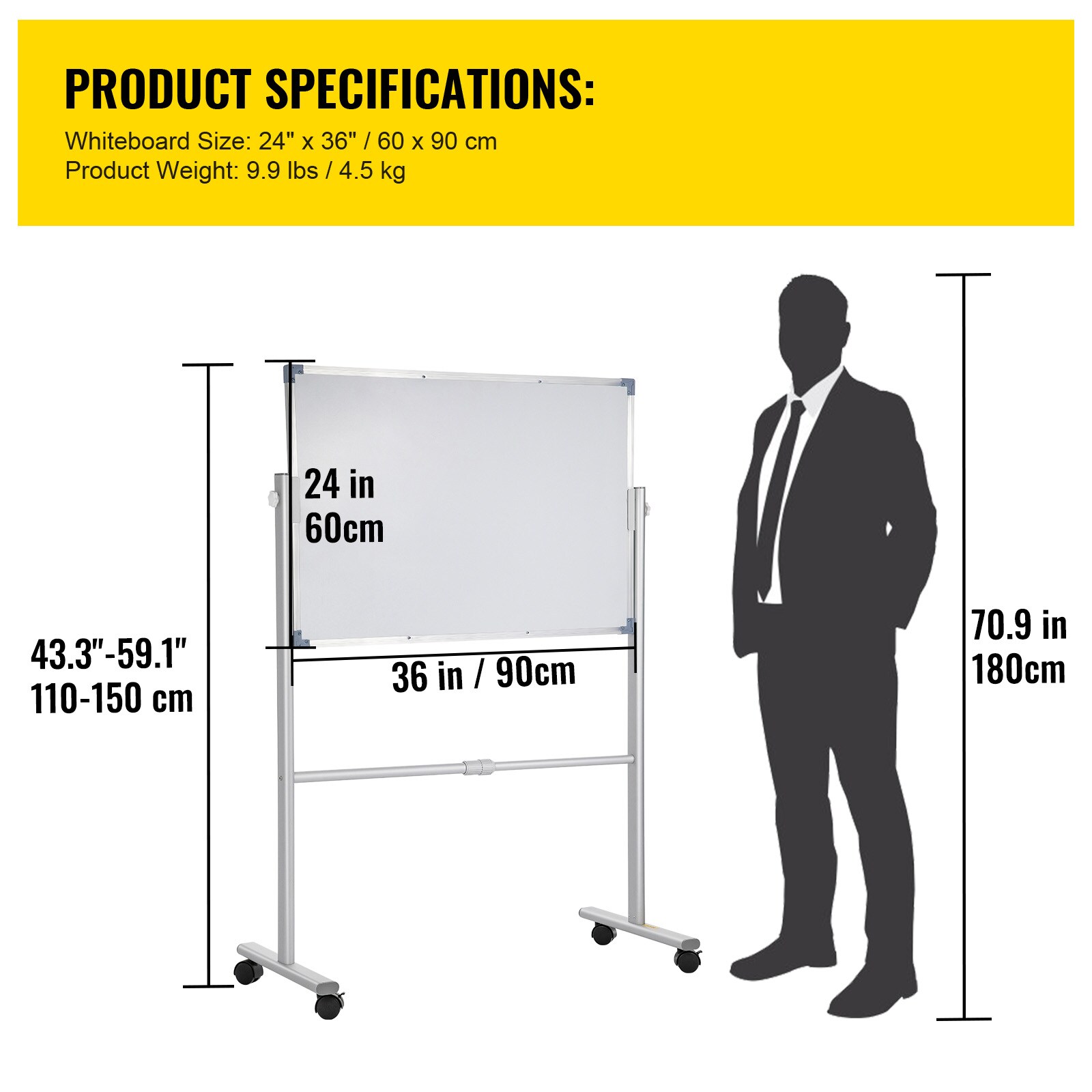 VEVOR SCYDSMBBB36202174V0 Dry-Erase-Bulletin-Boards - View #7