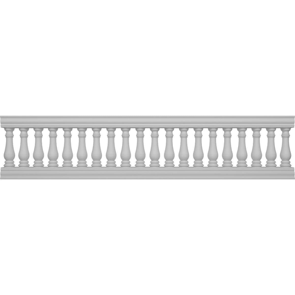 Ekena Millwork BALK32X132BRN FiberThane 10-ft x 32-in Bradford Fiberglass Deck Rail Kit