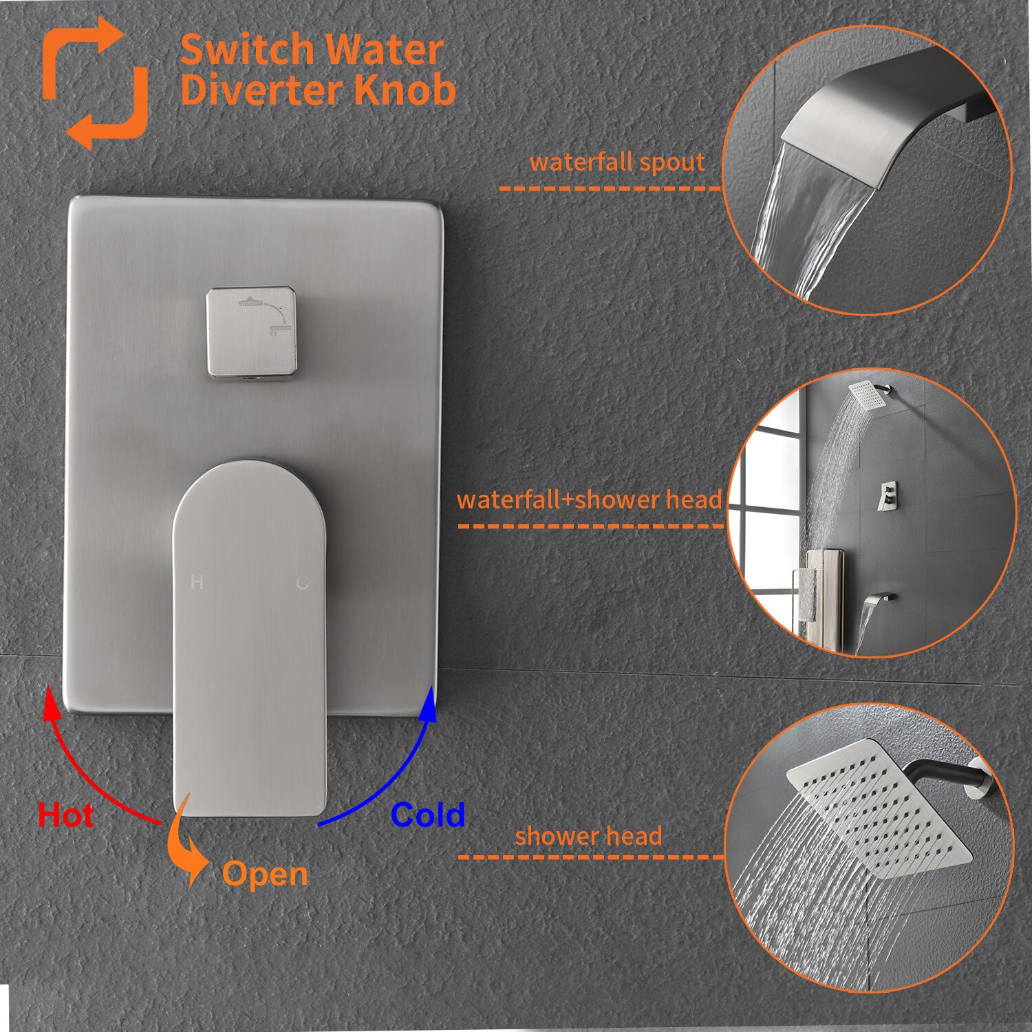 WELLFOR WA9001BG Tub-Shower-Faucets - View #7