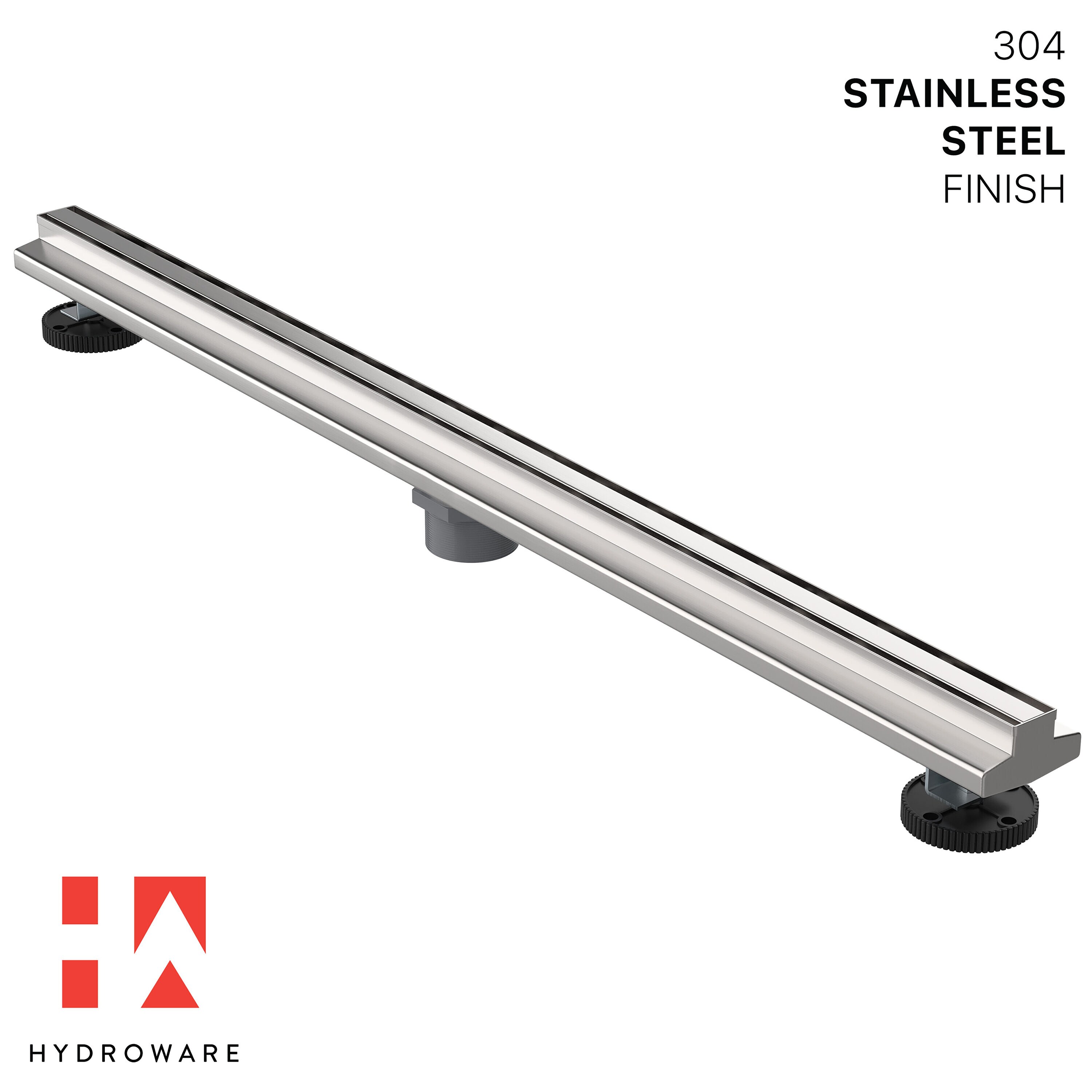 HYDROWARE HYD-0008 36 Stainless Steel Linear Drain Finish: Matte Black
