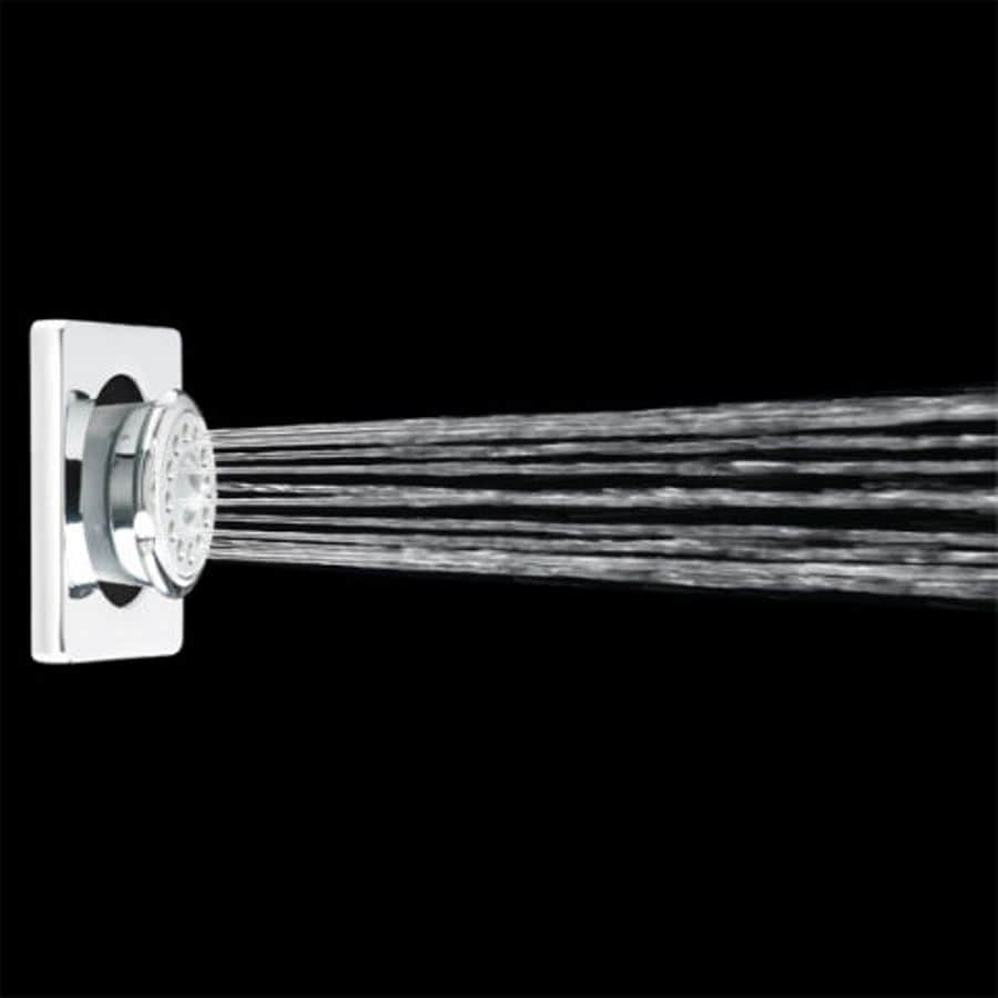 Chrome Square Wall Mounted Extending Body Spray