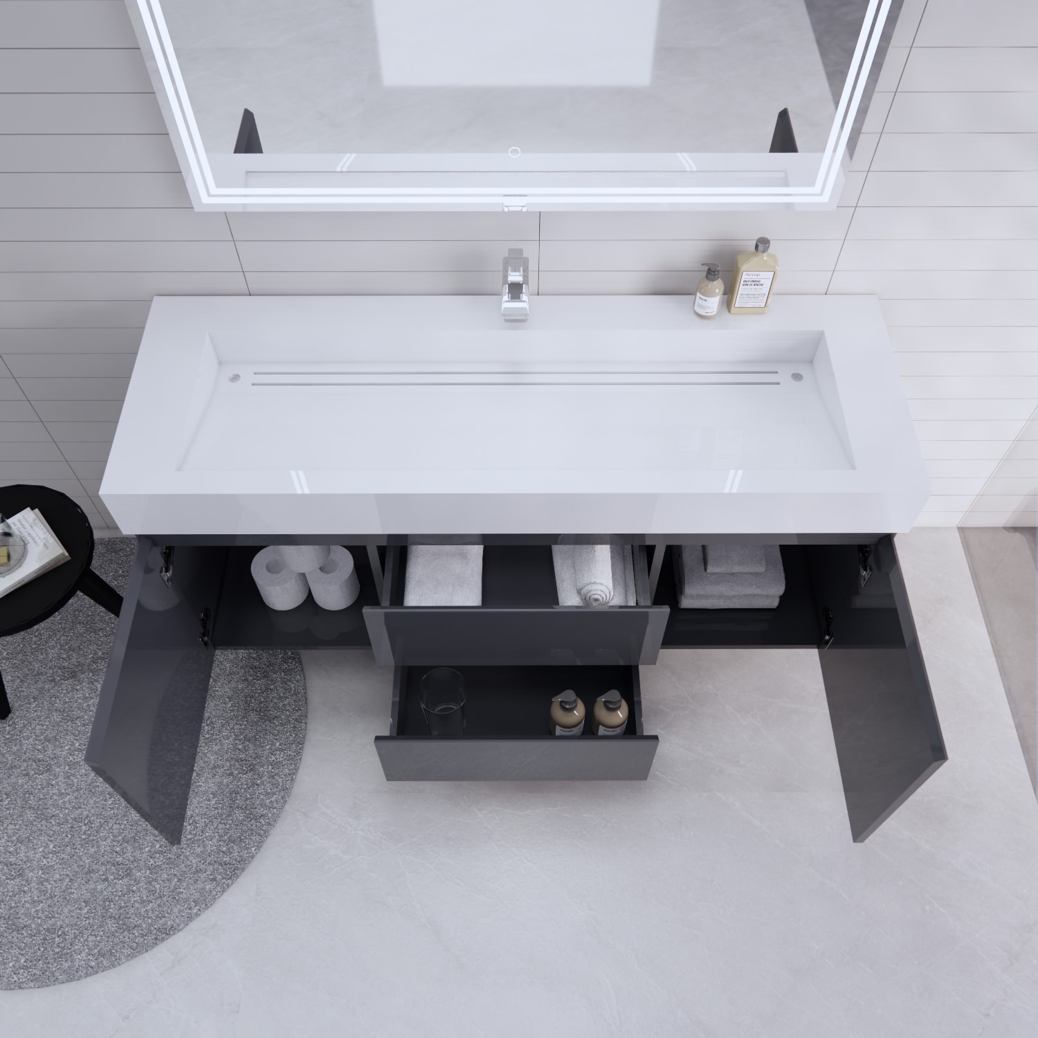 BV Better Vanity BTB-60S-GR Bath-Vanity-Combo - View #5