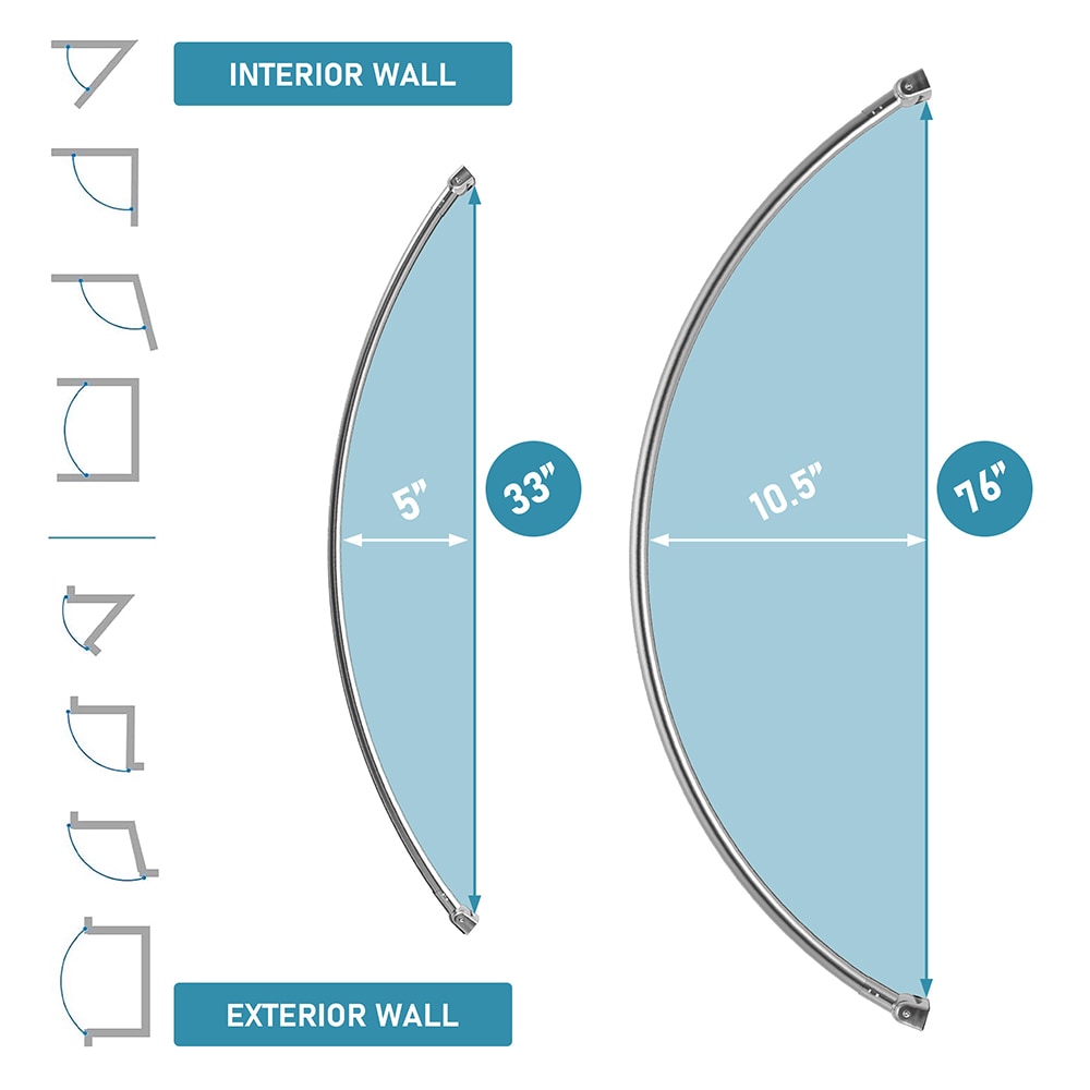 DYHOME SCR-08-SR Shower-Rods - View #5