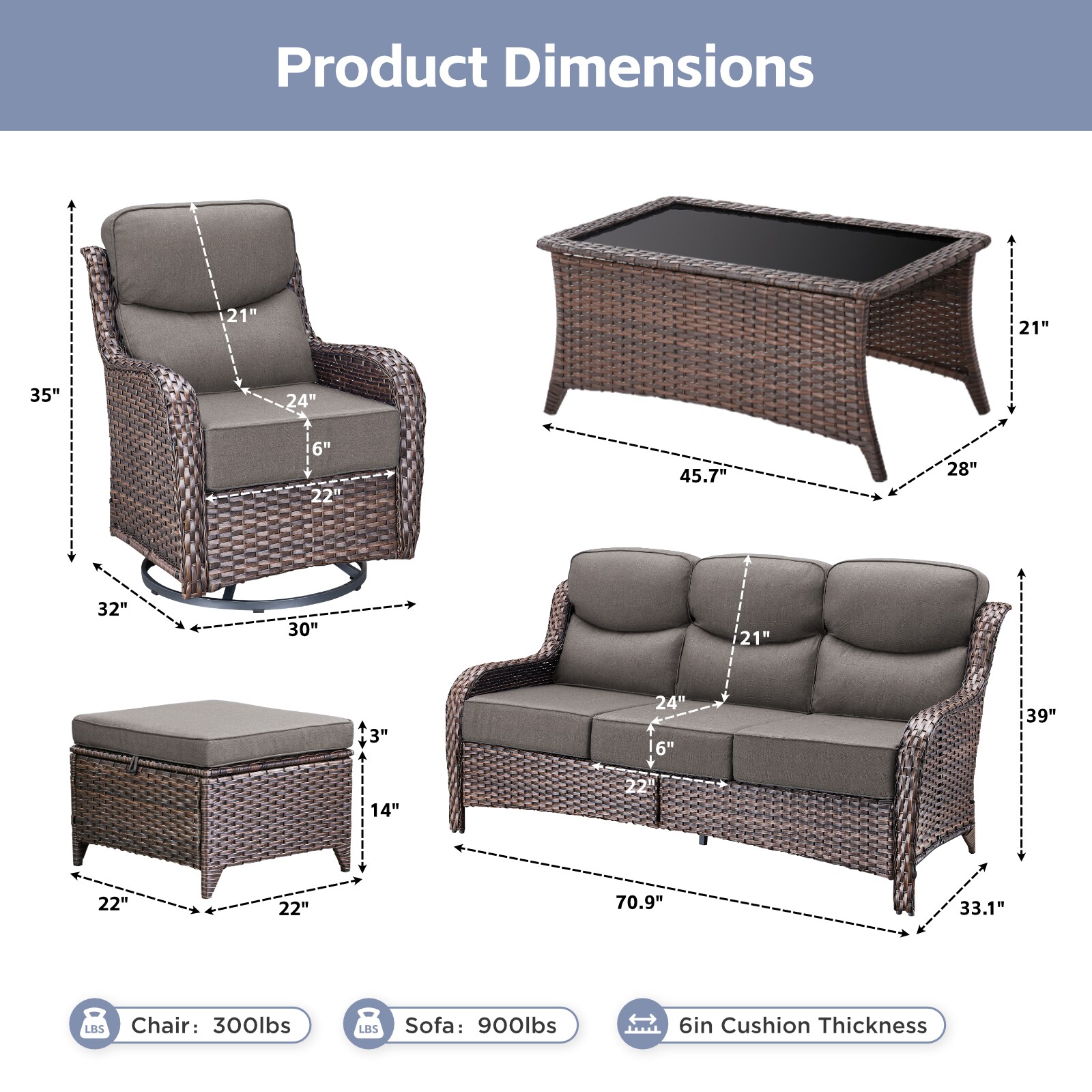 Rilyson FSJHXL112740 Patio-Conversation-Sets - View #10