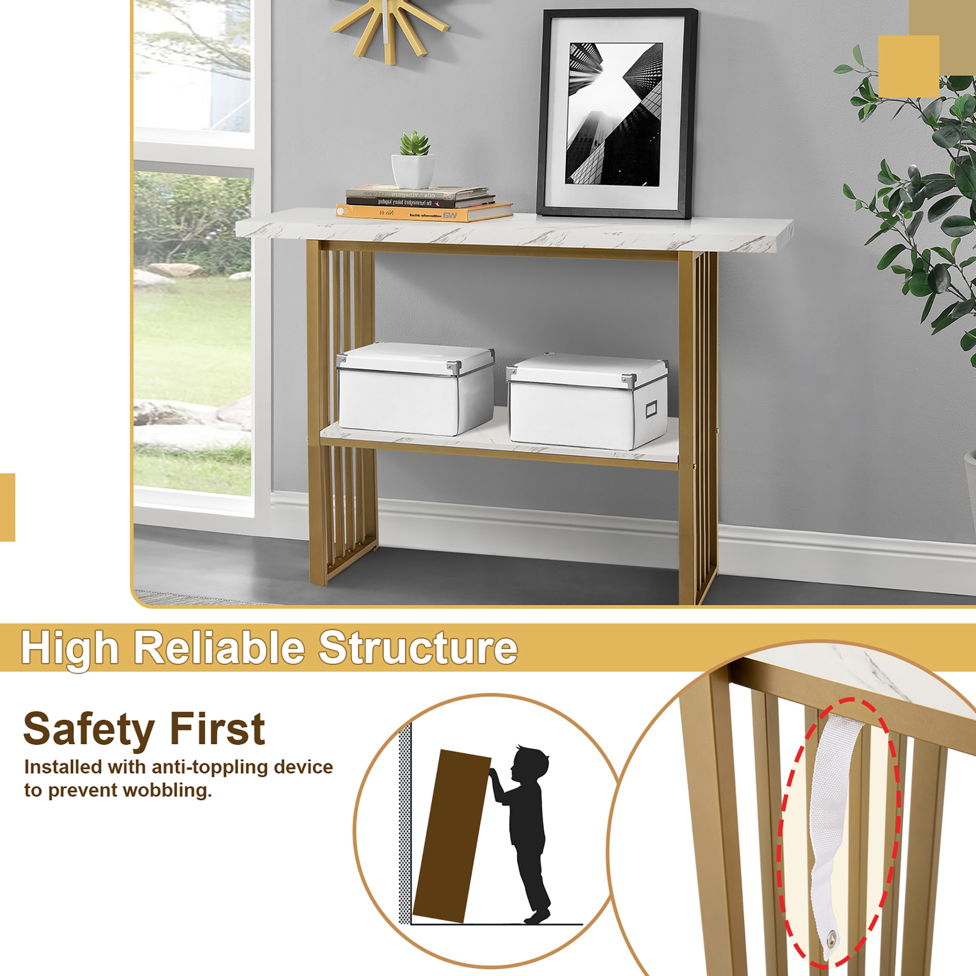 Costway SXL00132 Console-Sofa-Tables - View #5