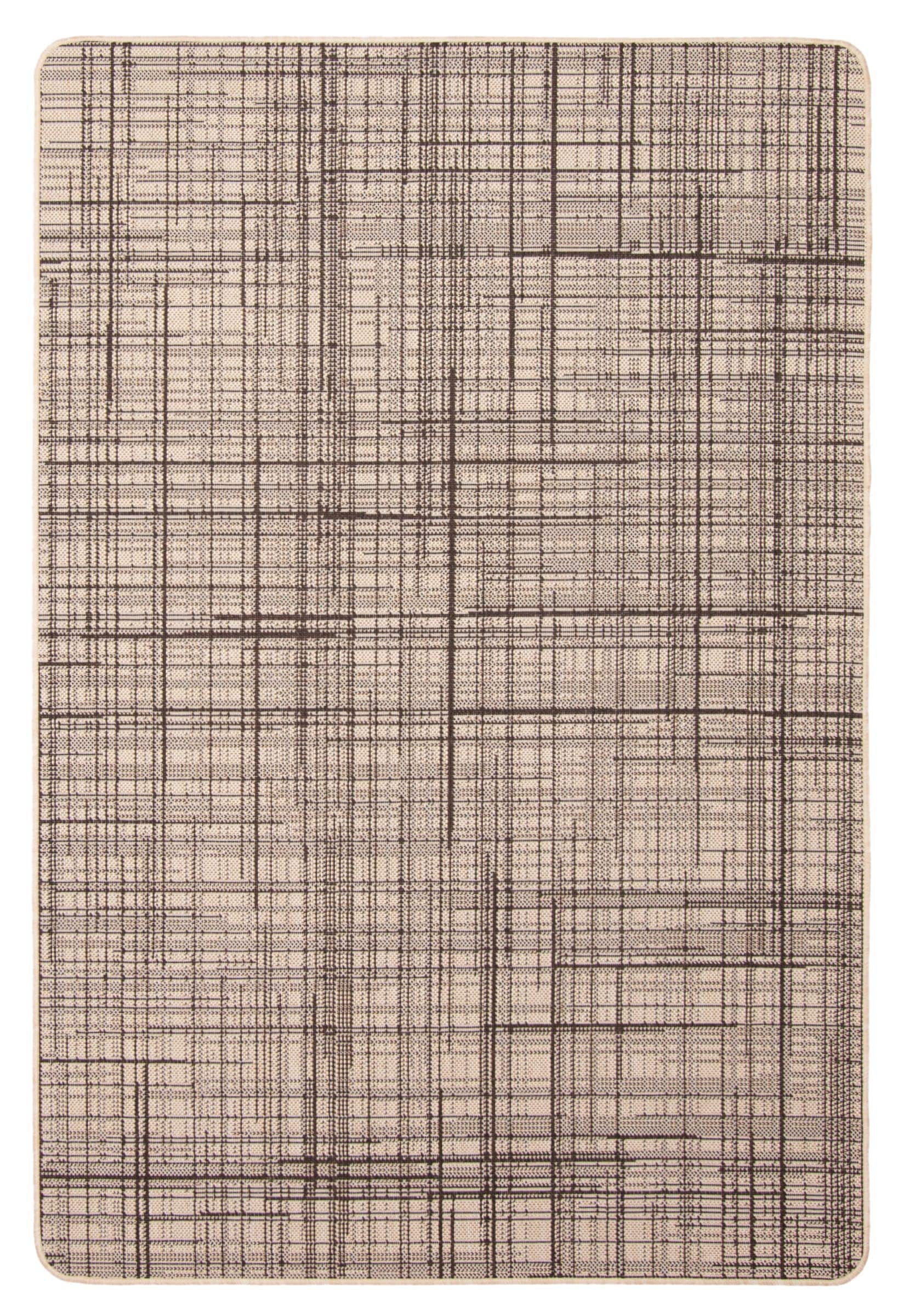 ECARPETGALLERY 353486 3 x 5 (ft) Polypropylene Cream Rectangular Indoor Solid Area rug