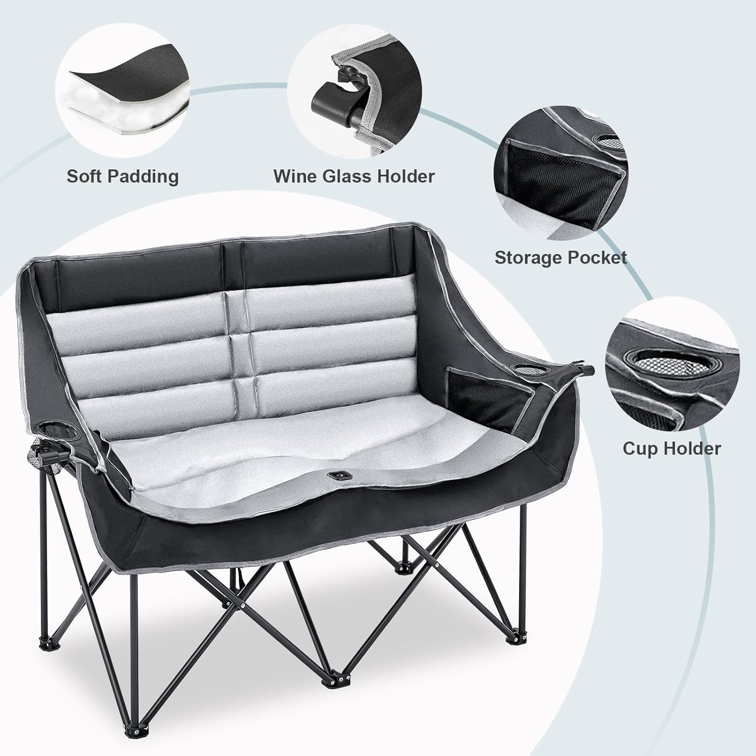 Esazn YLY-GRAY-LYU Beach-Camping-Chairs - View #4