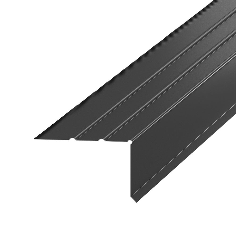 Amerimax Drip Edge 2.33-in x 10-ft Black Aluminum Drip Edge in the